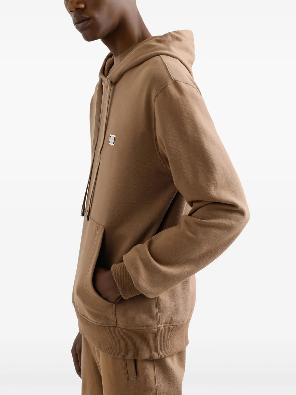 Hoodie mit Logo-Schild