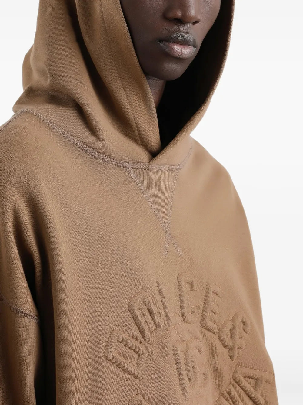 Hoodie with embossing