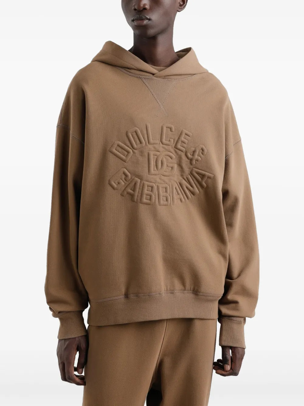 Hoodie with embossing