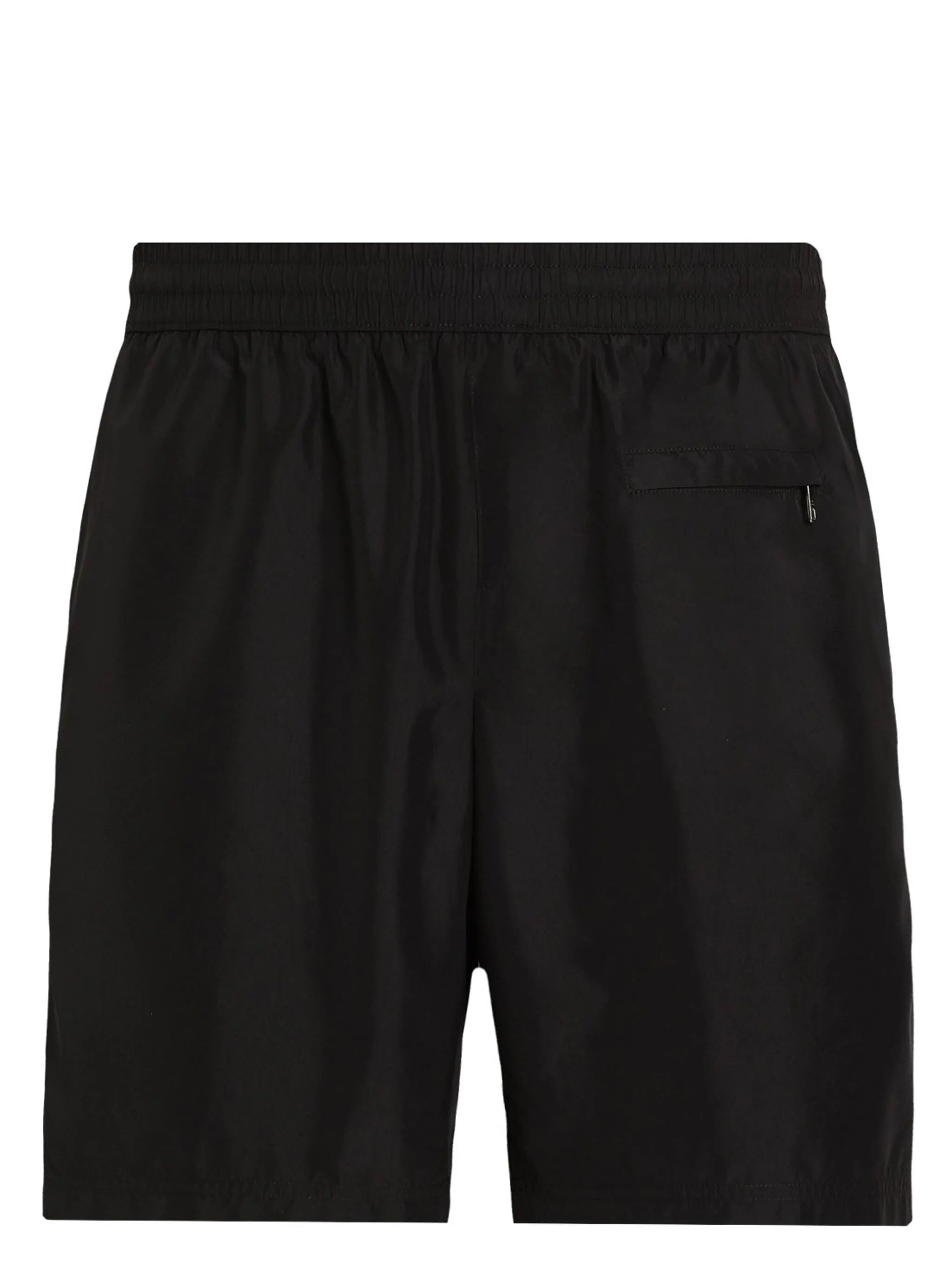 Badeshorts mit Logo-Schild