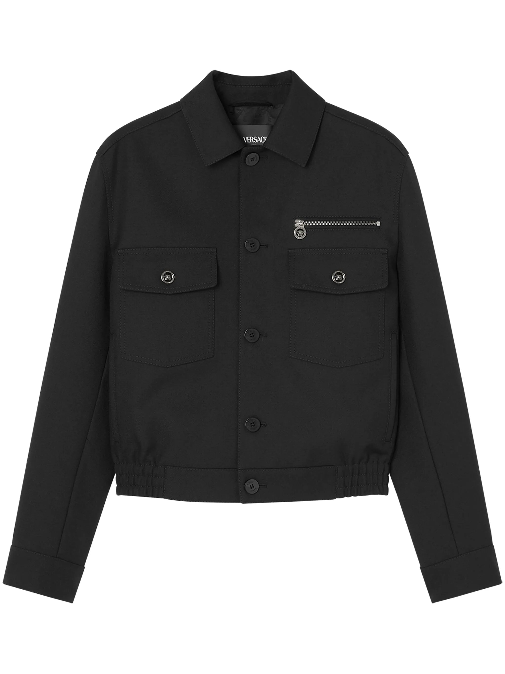 Jacket with flap pocket