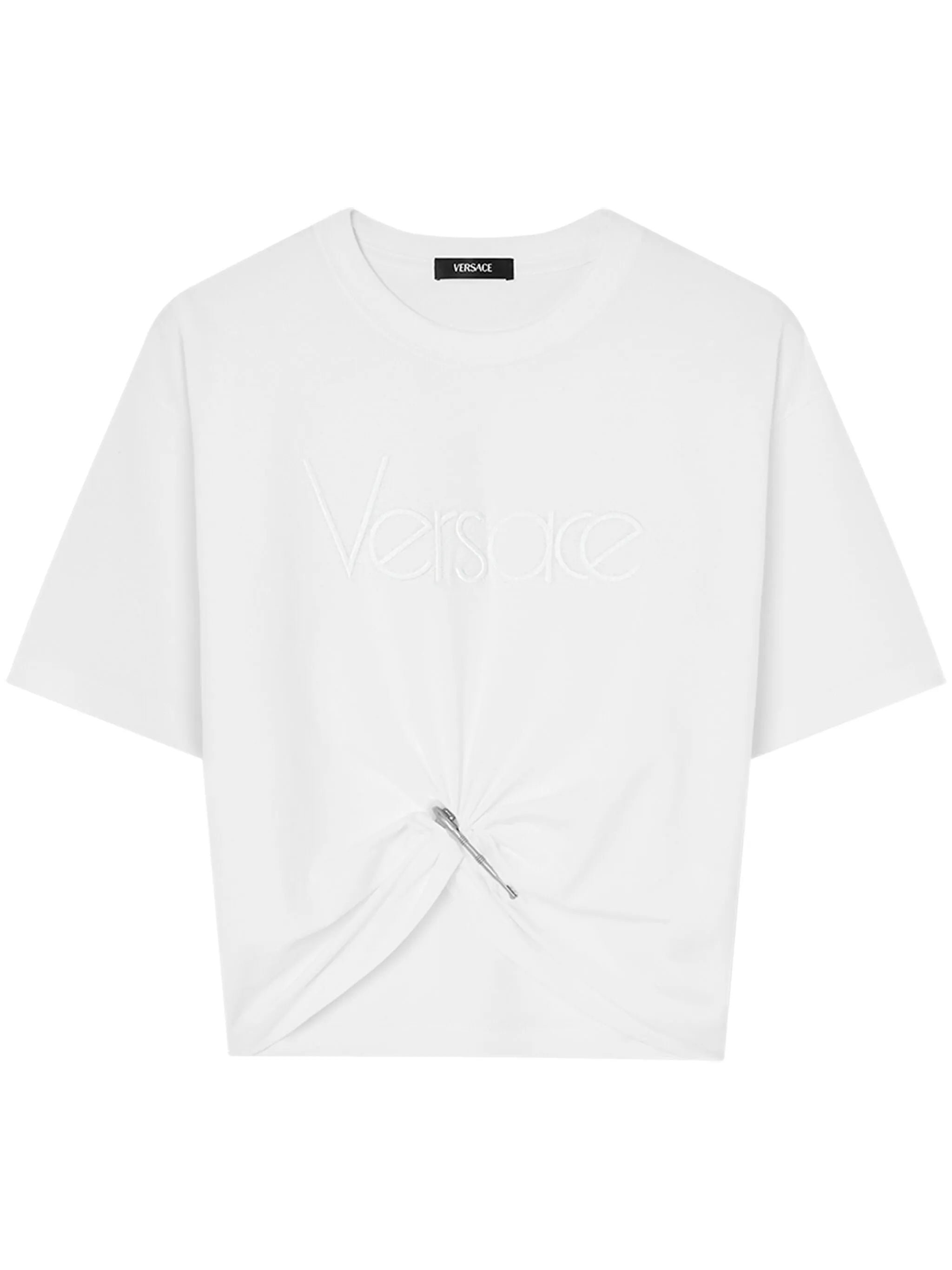 T-shirt with logo embroidery