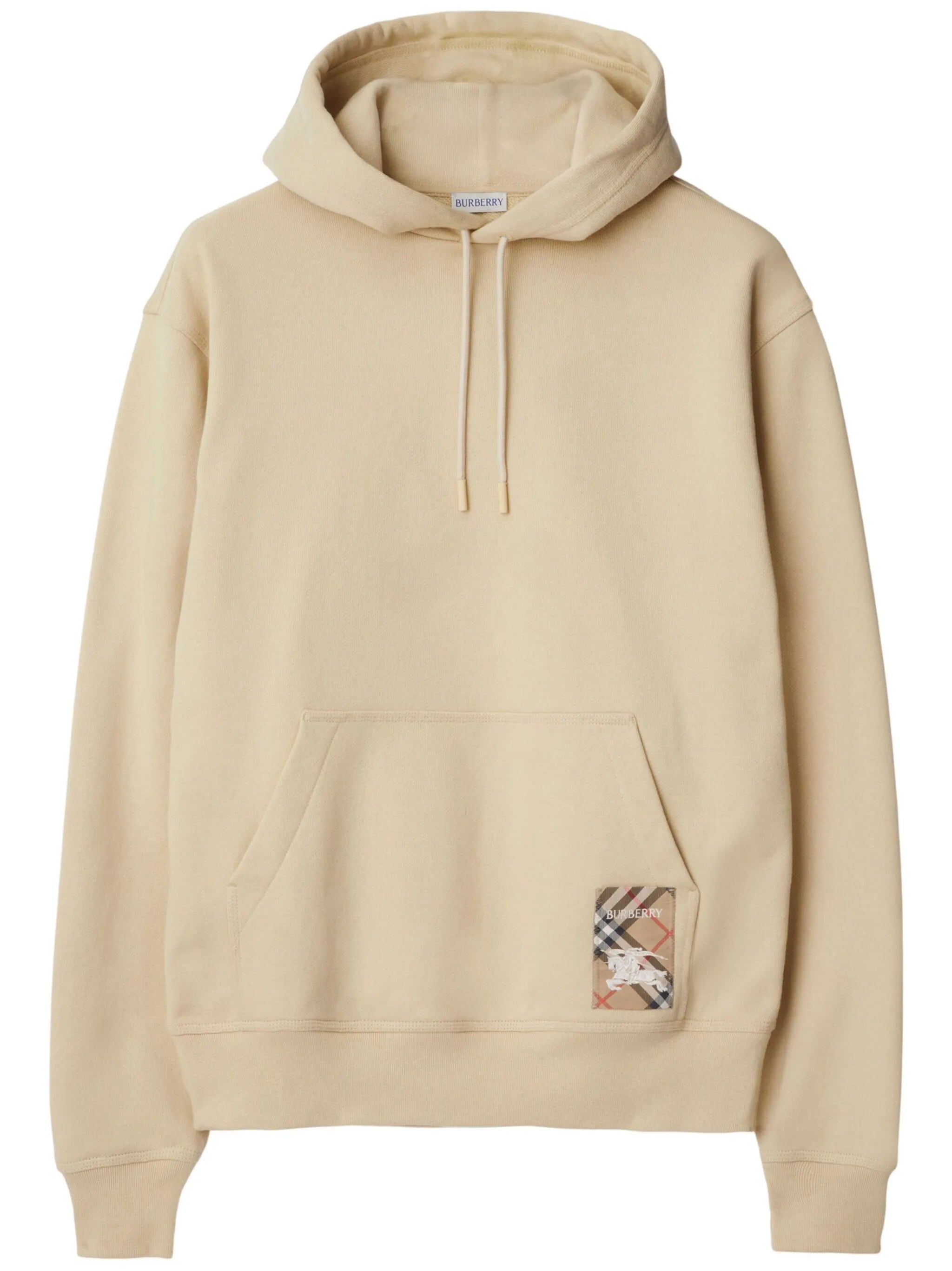 Hoodie mit Karo-Patch