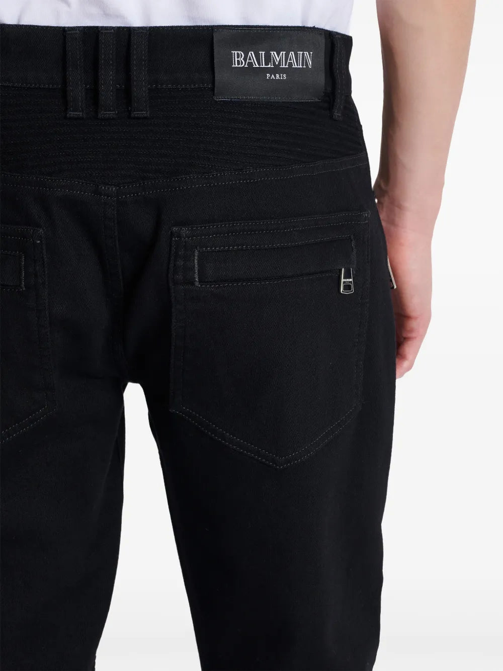 Schmale Bikerjeans