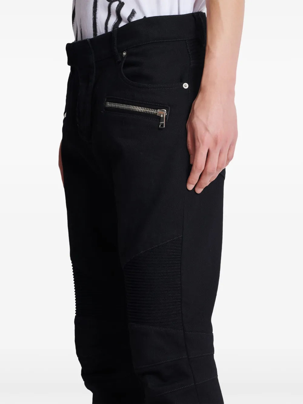 Schmale Bikerjeans