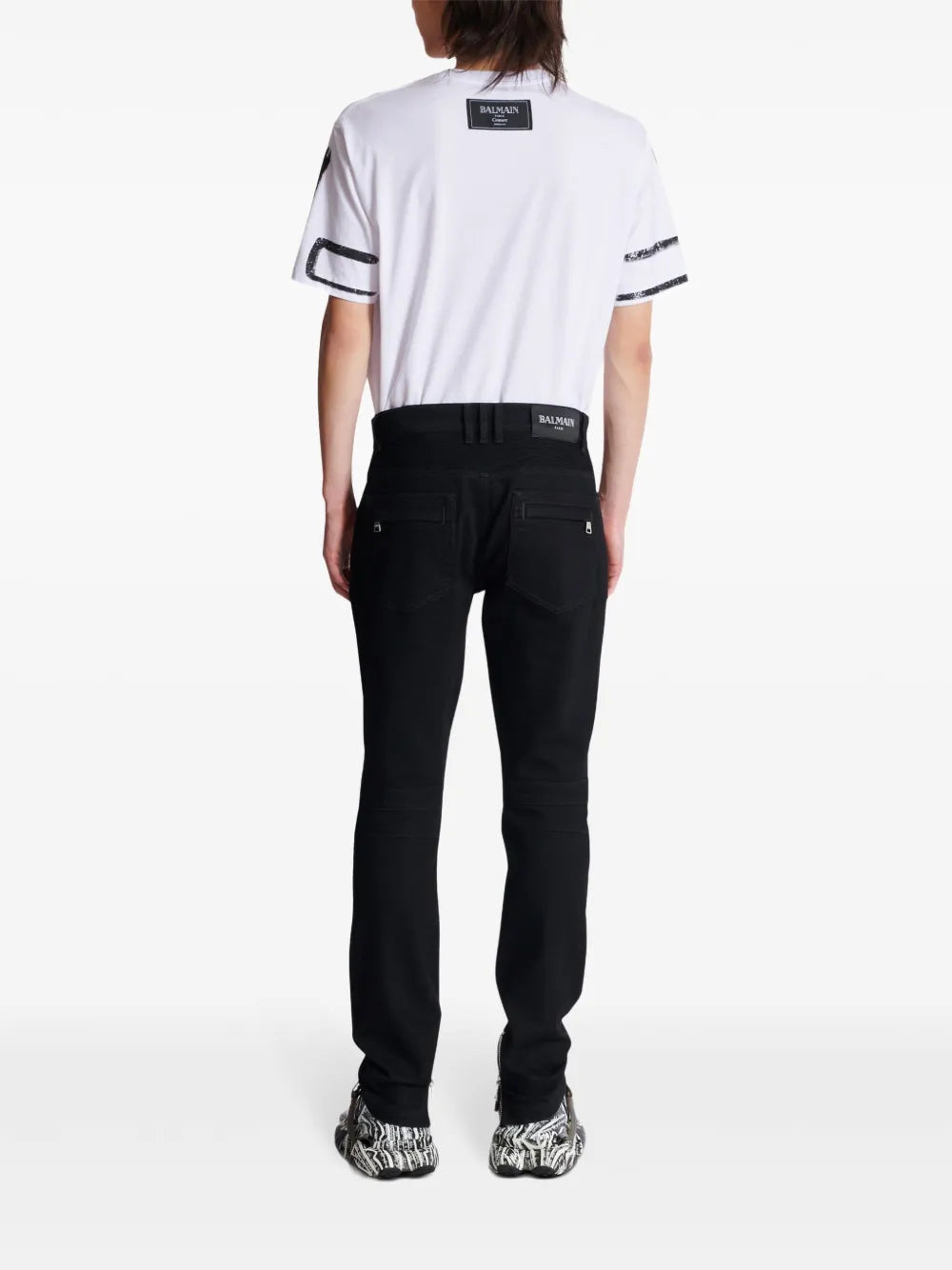 Schmale Bikerjeans