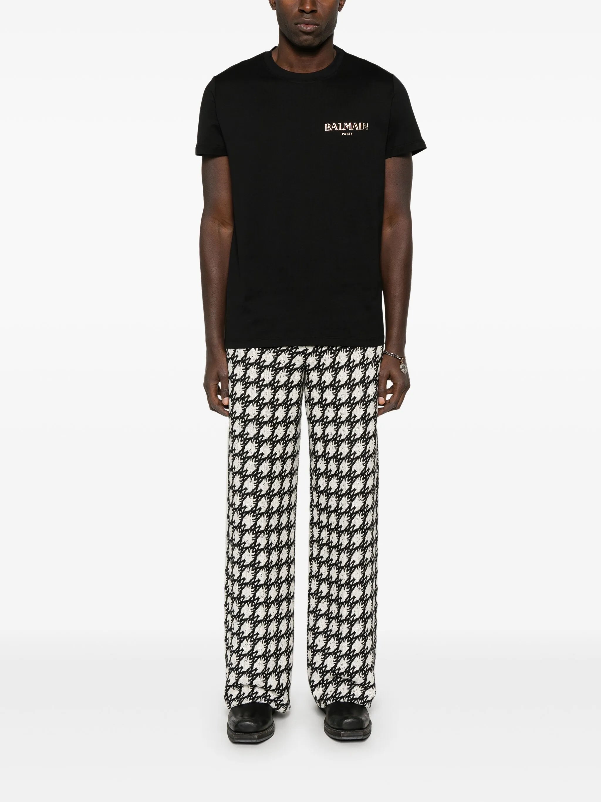 T-Shirt mit Logo-Applikation