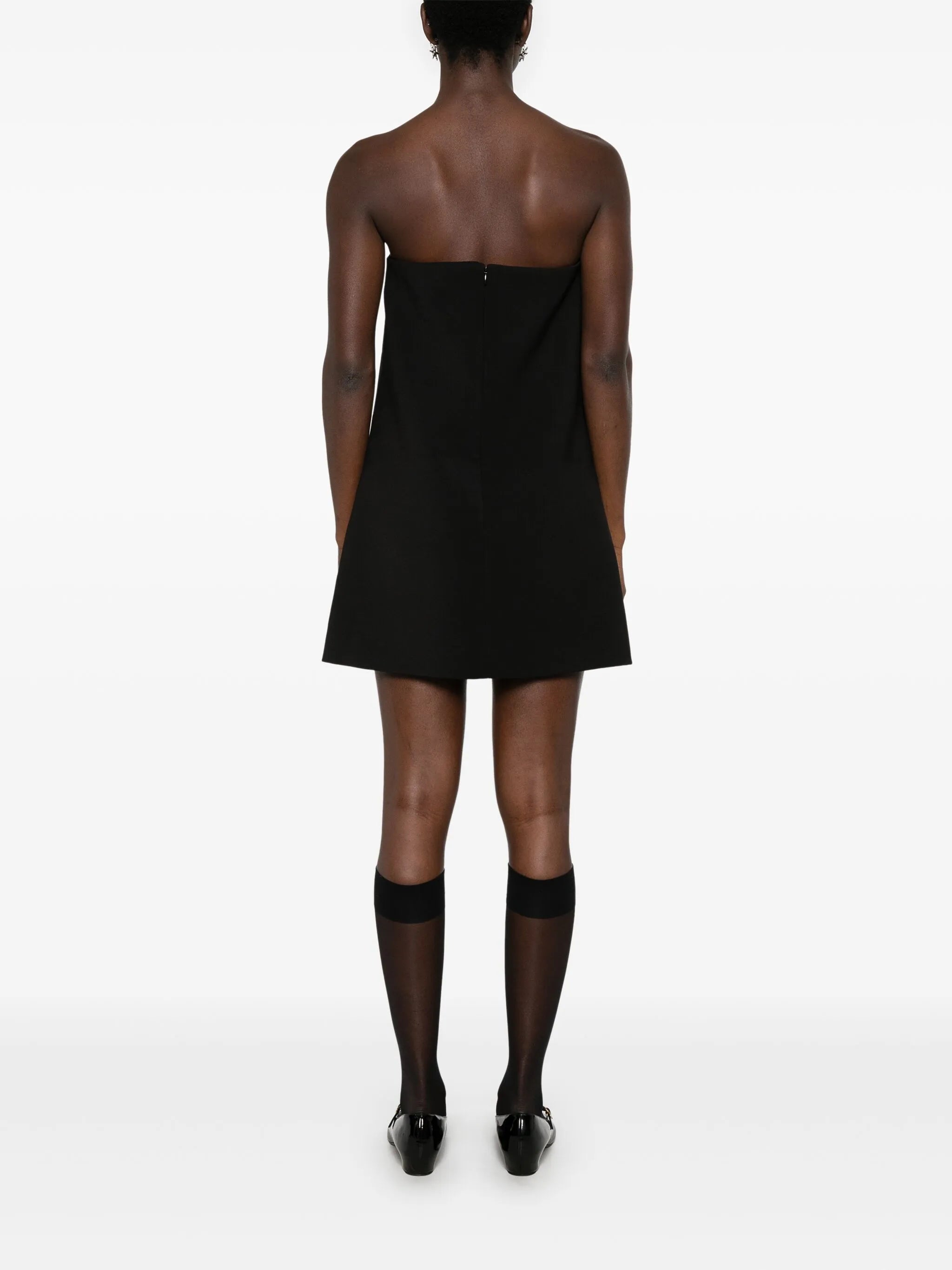 Bandeau-Minikleid aus Krepp