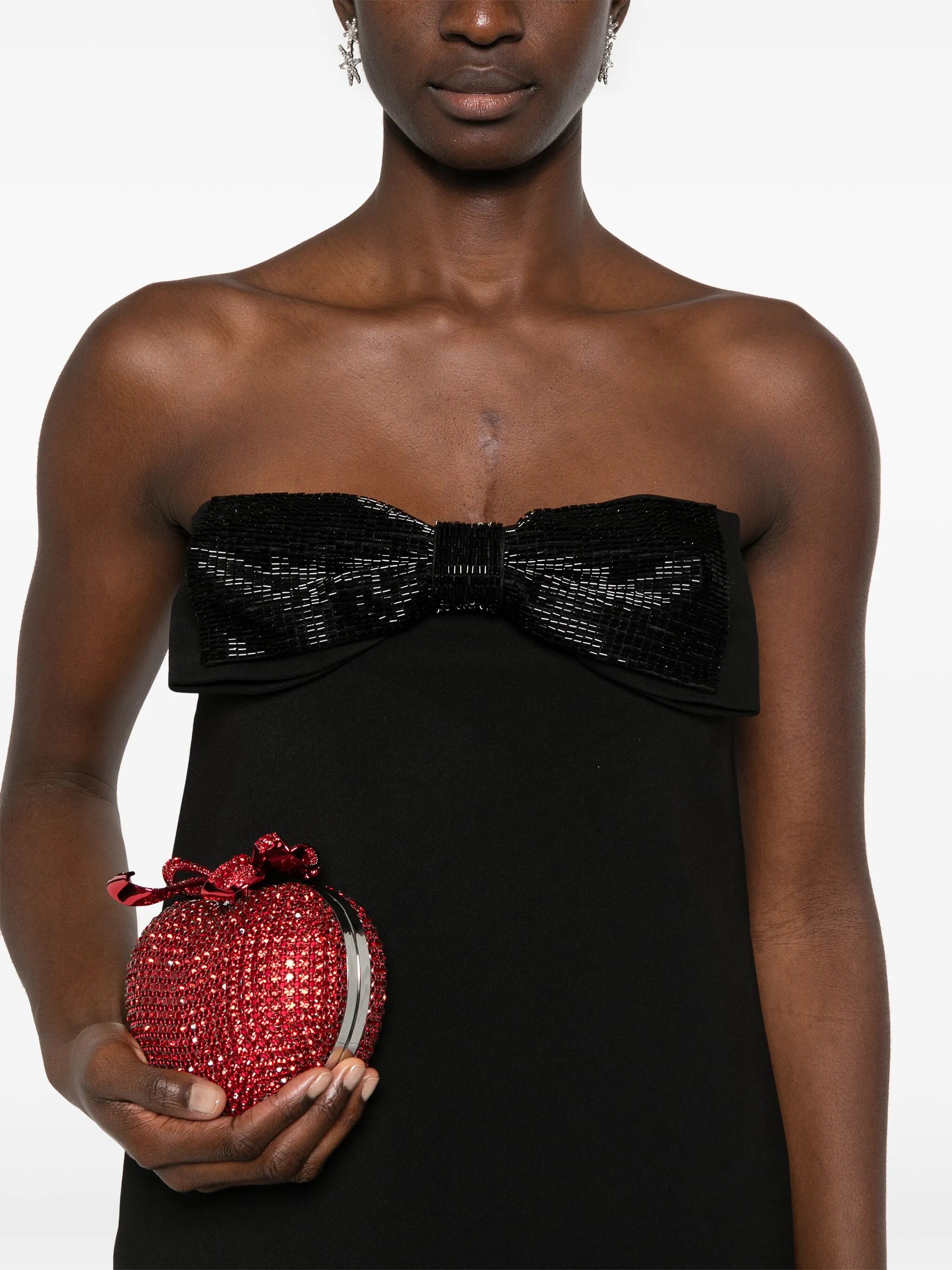 Bandeau-Minikleid aus Krepp