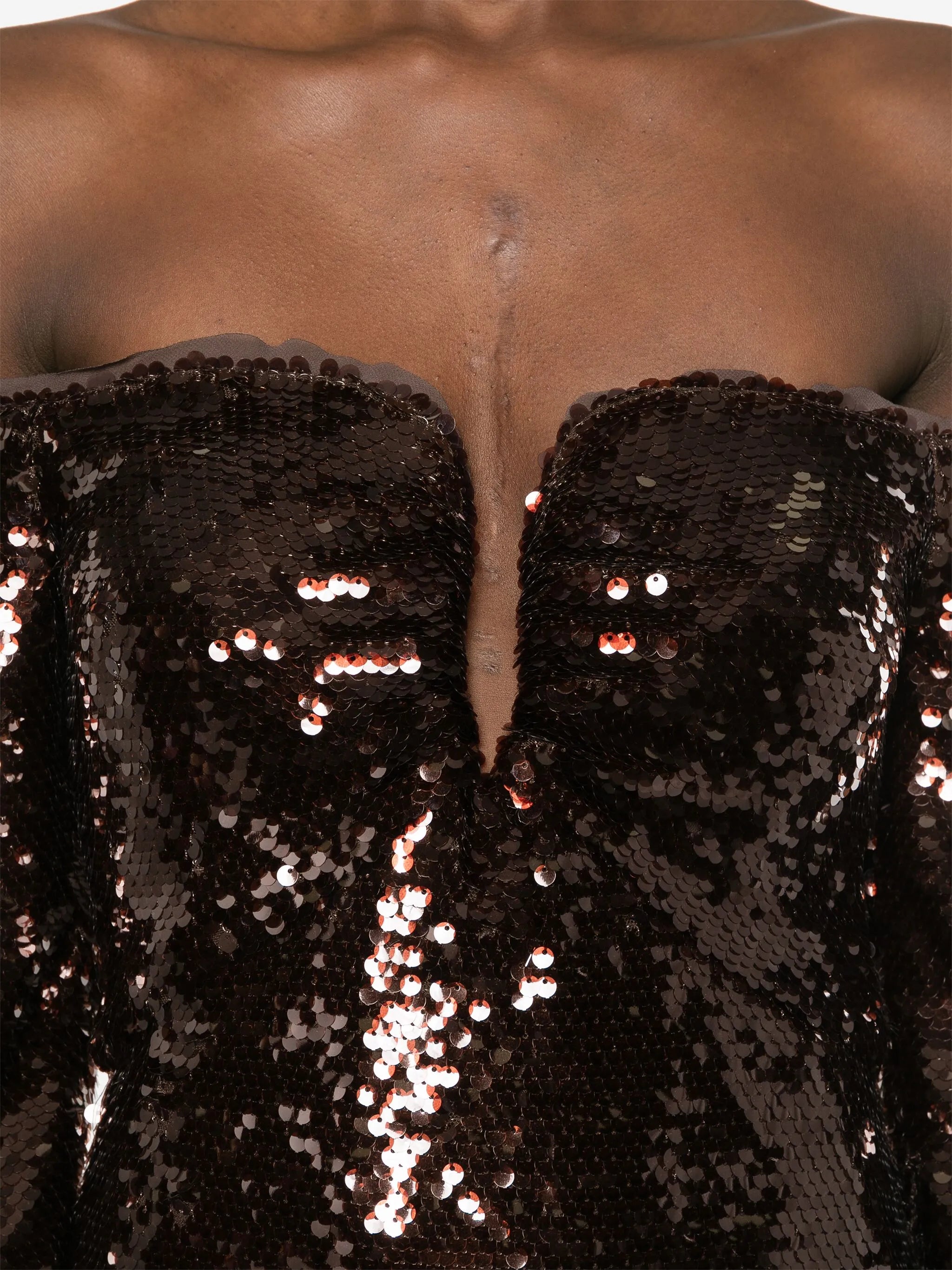 Off-the-shoulder maxi dress