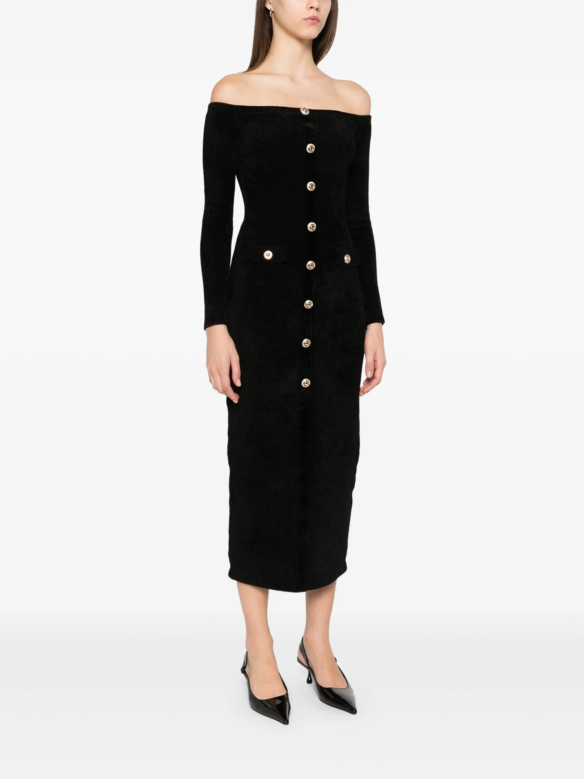 Knitted Chenille Maxi Dress