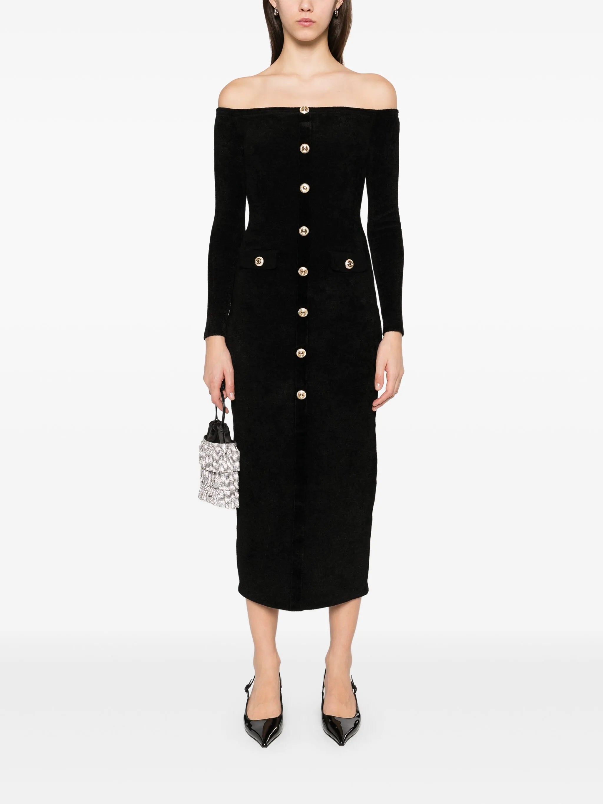 Knitted Chenille Maxi Dress