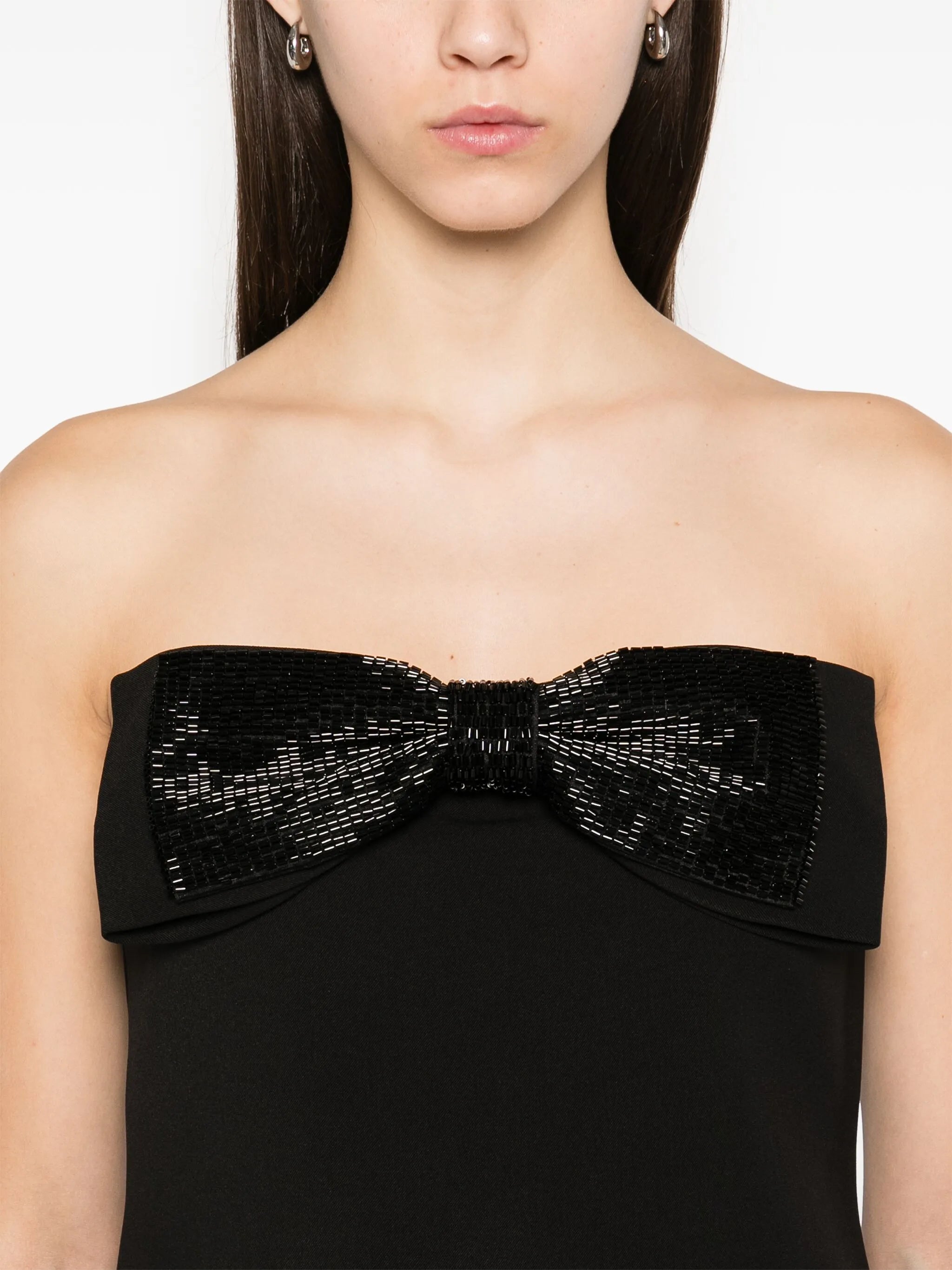Bandeau-Top aus Krepp