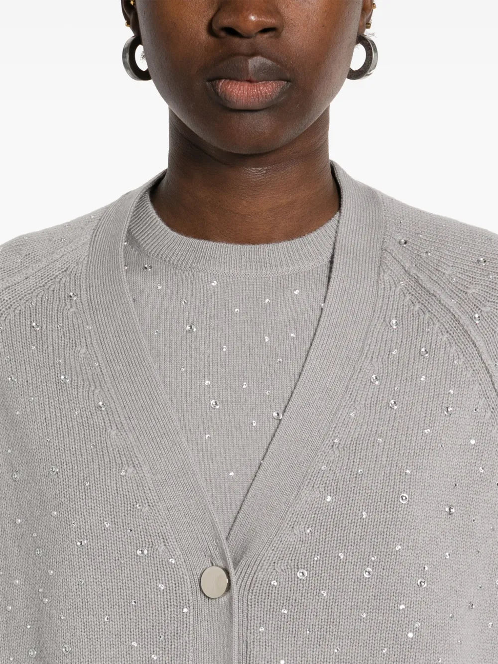 Cardigan with crystals