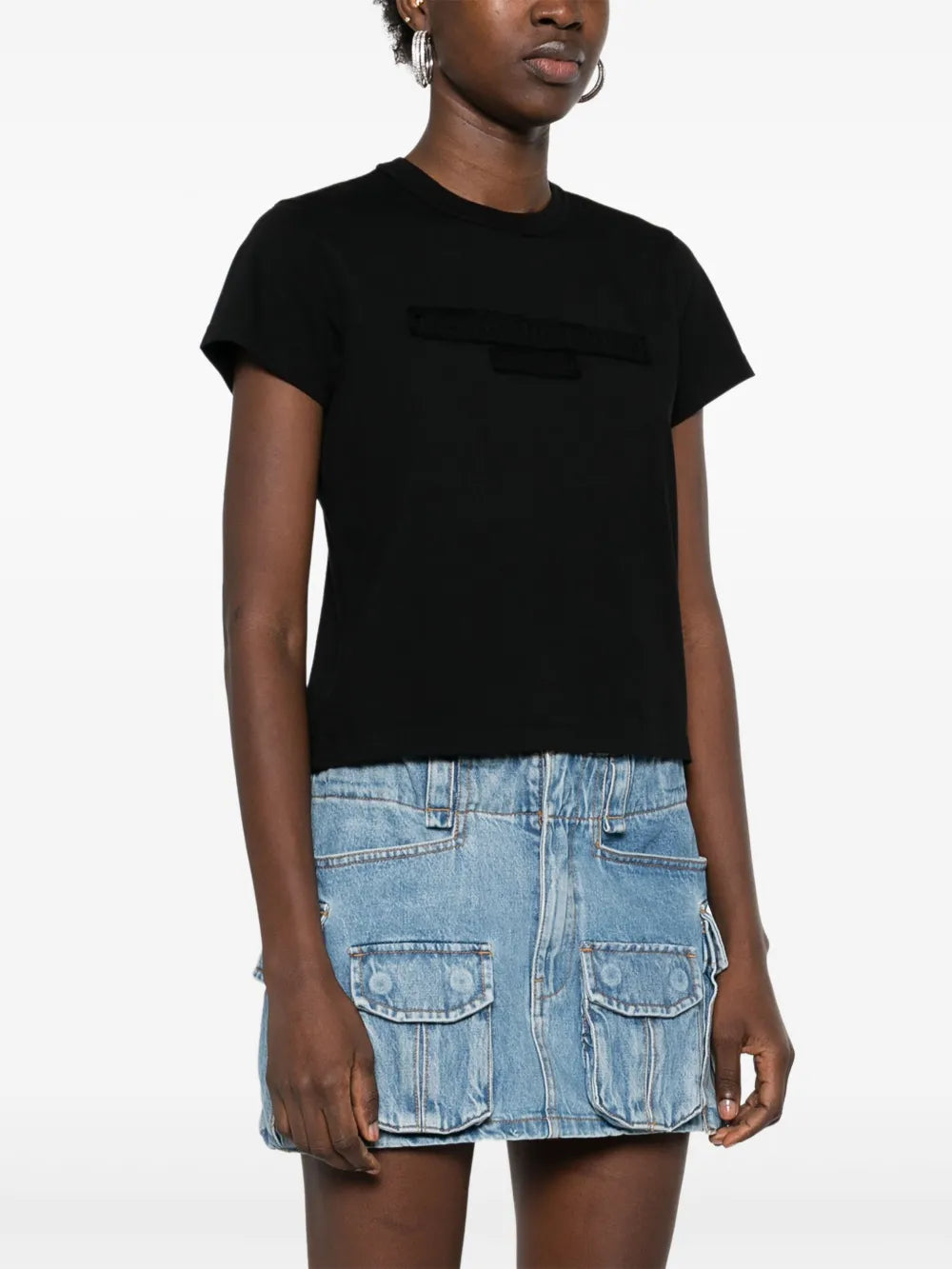 T-Shirt mit Logo-Prägung