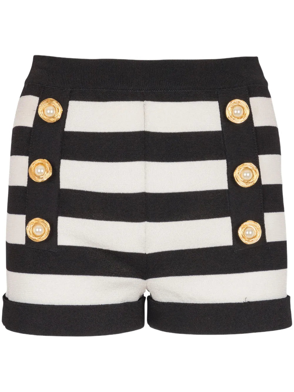 Matinée shorts with button detail
