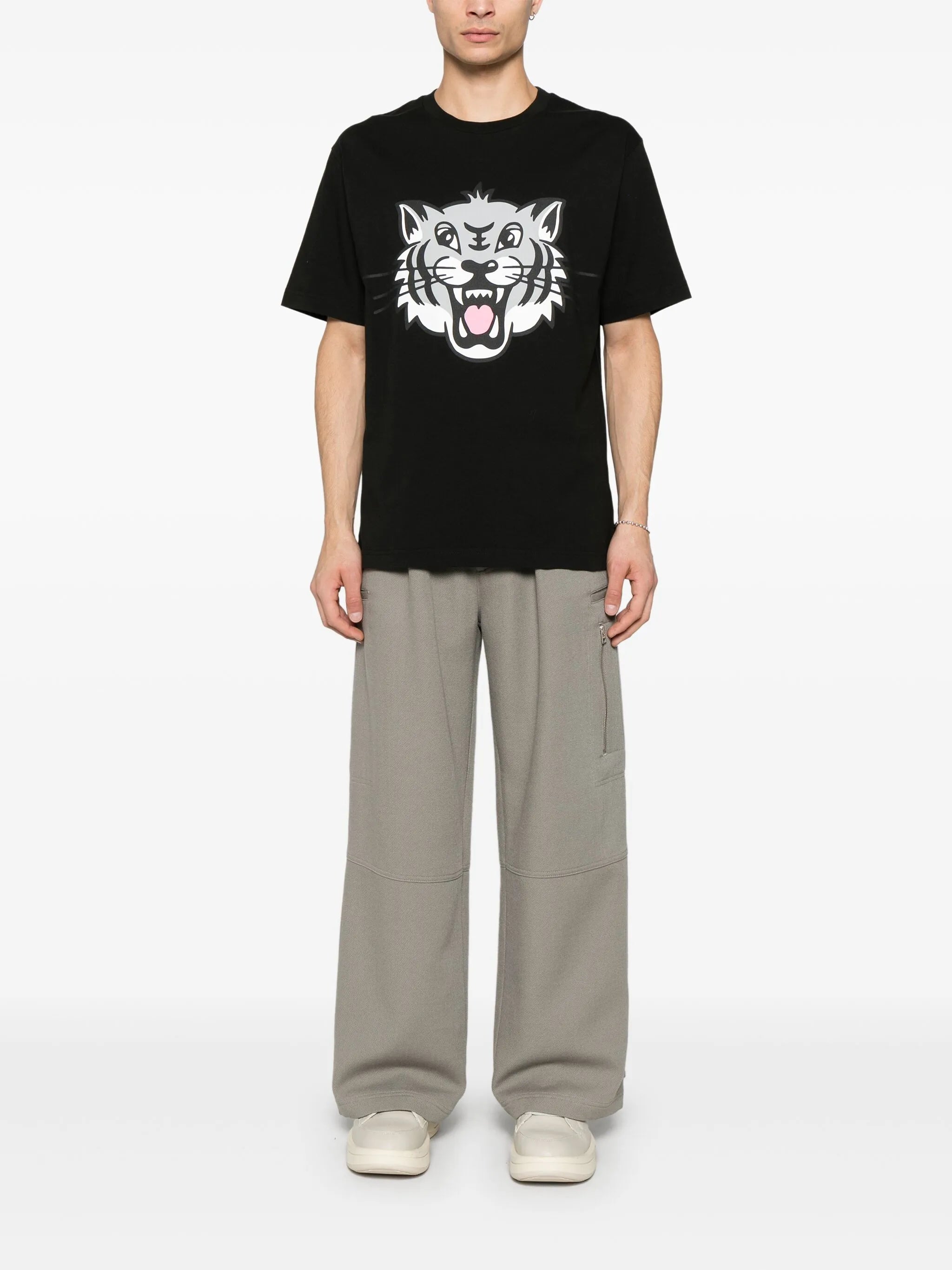 T-shirt with tiger print