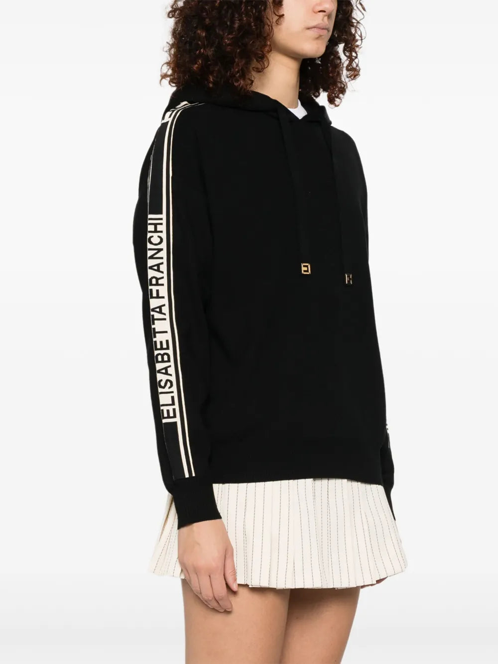 Hoodie mit Kontrastband