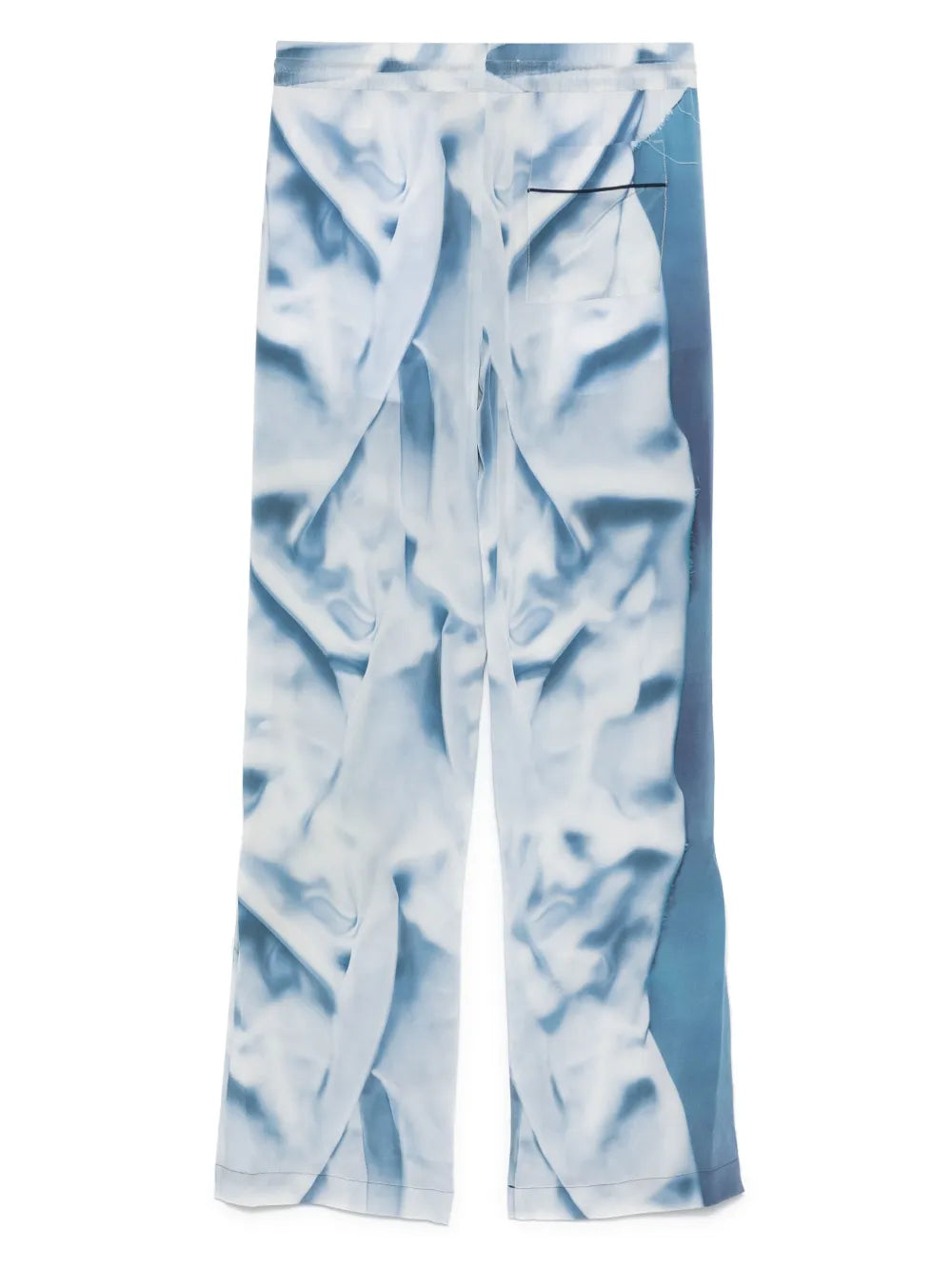 Flowers Pyjama-Hose aus Satin
