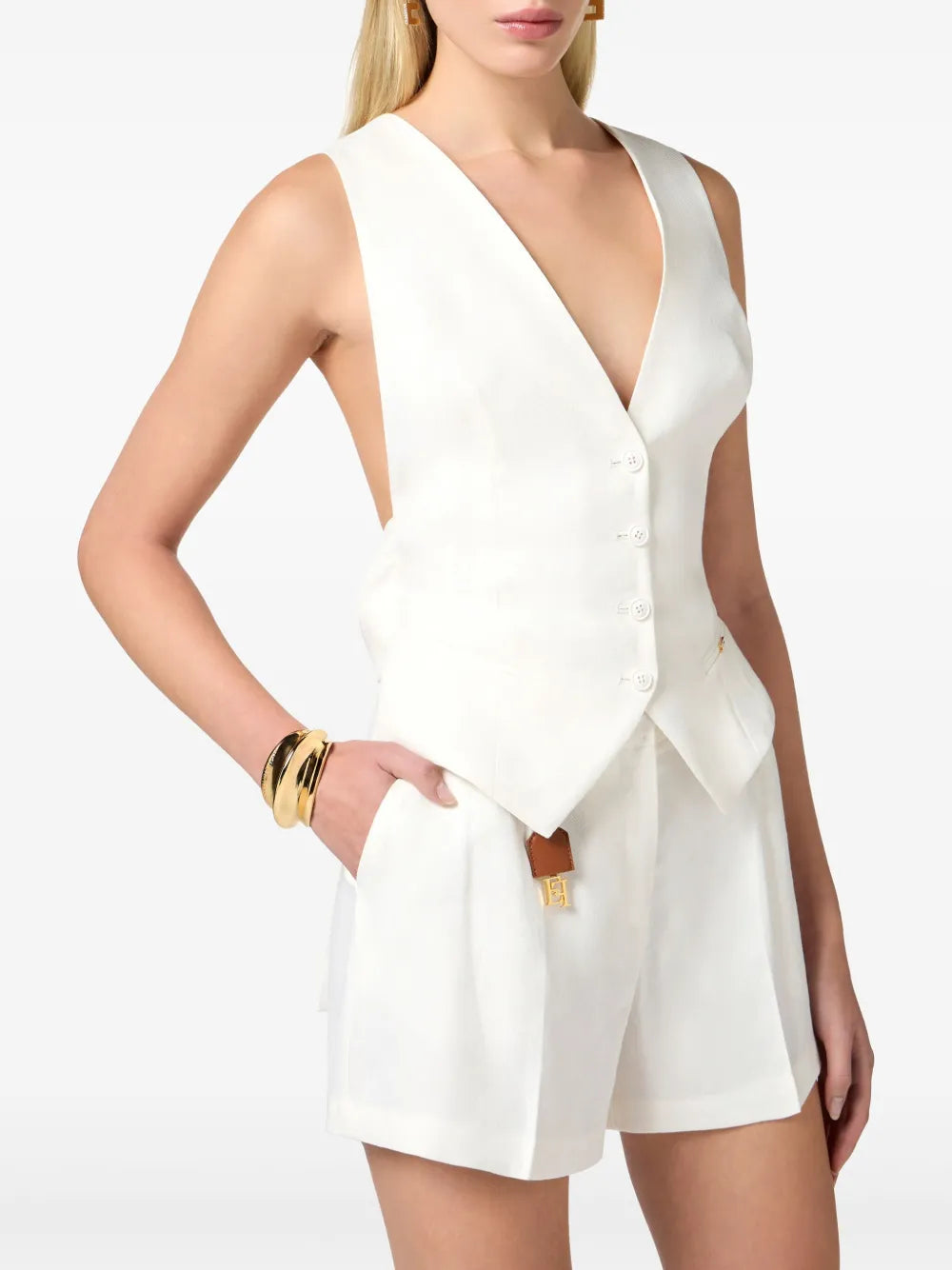 Gabardine-Weste