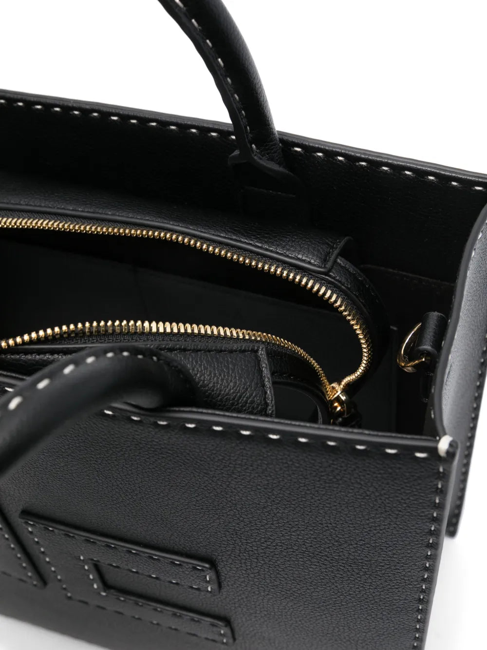 Mittelgroße Tote Bag mit Kontrastnähten
