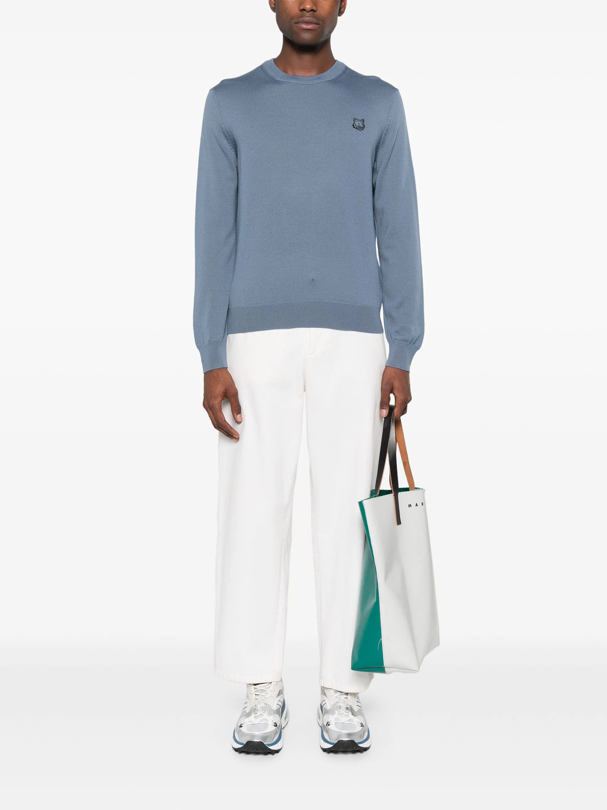 Pullover mit Bold Fox Head-Patch