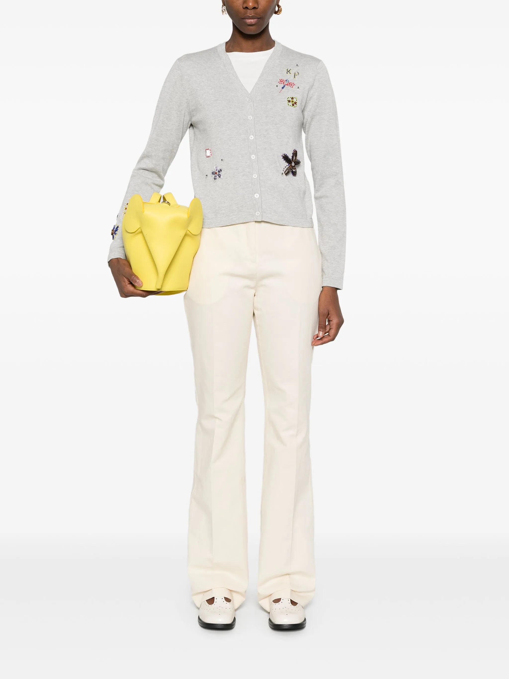 Embroidered cardigan