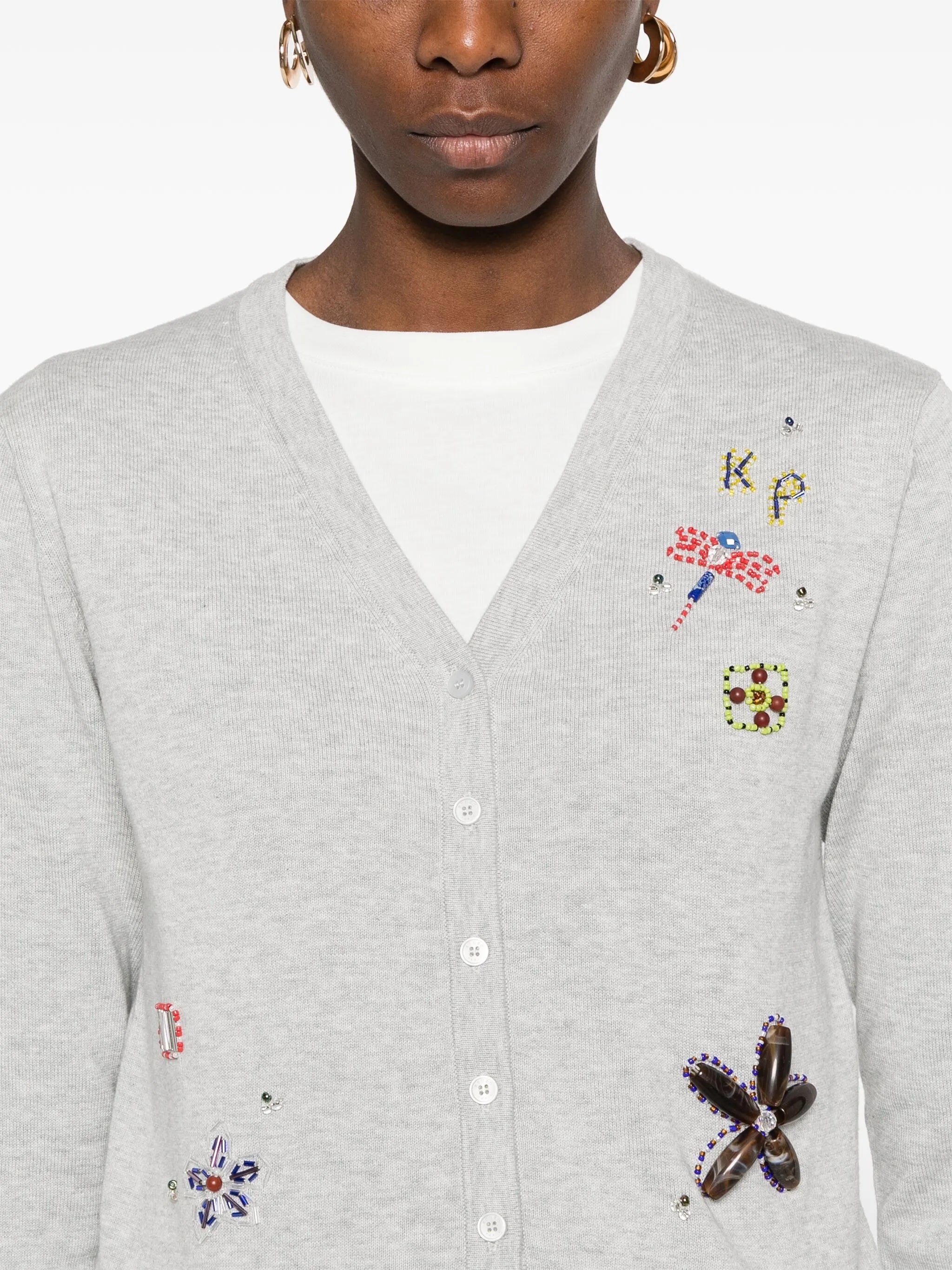 Embroidered cardigan