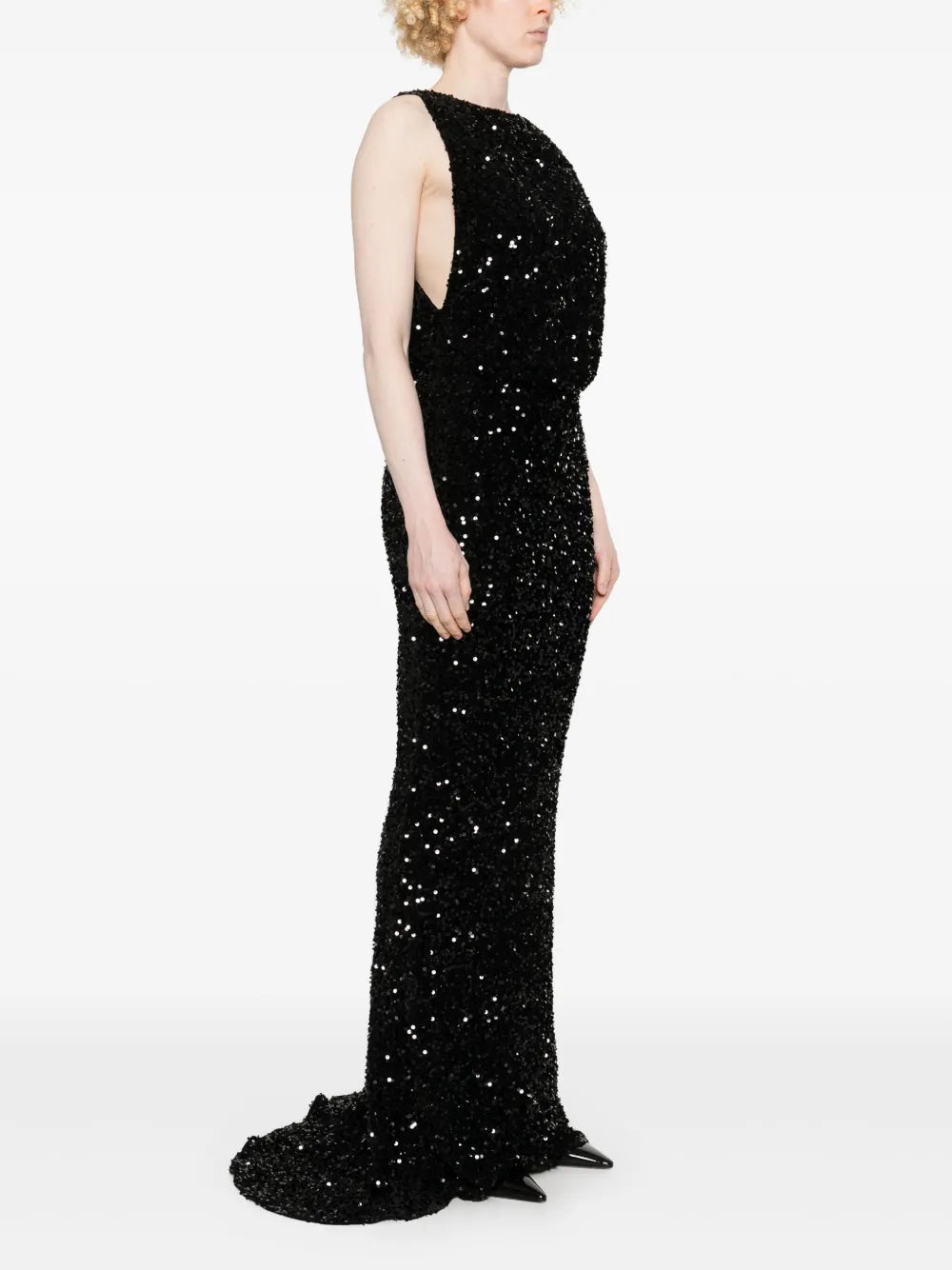 Maxikleid mit Pailletten