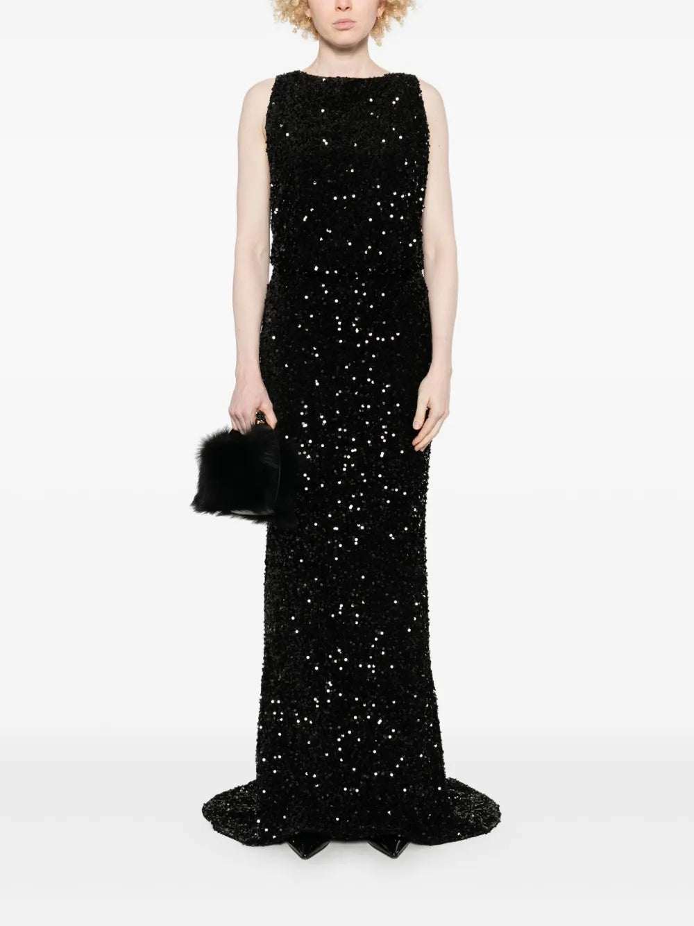 Maxikleid mit Pailletten