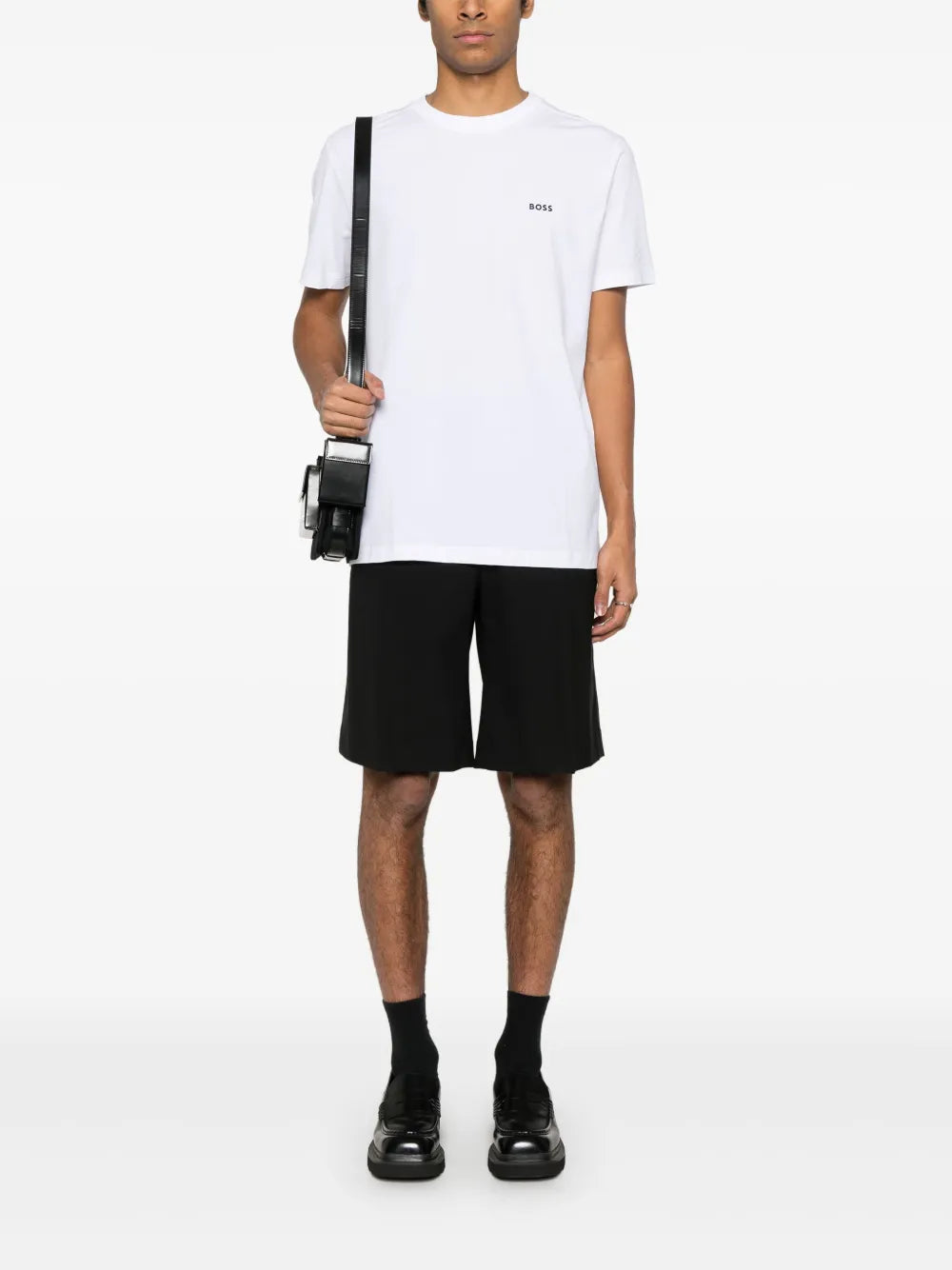 T-Shirt mit Logo-Streifen
