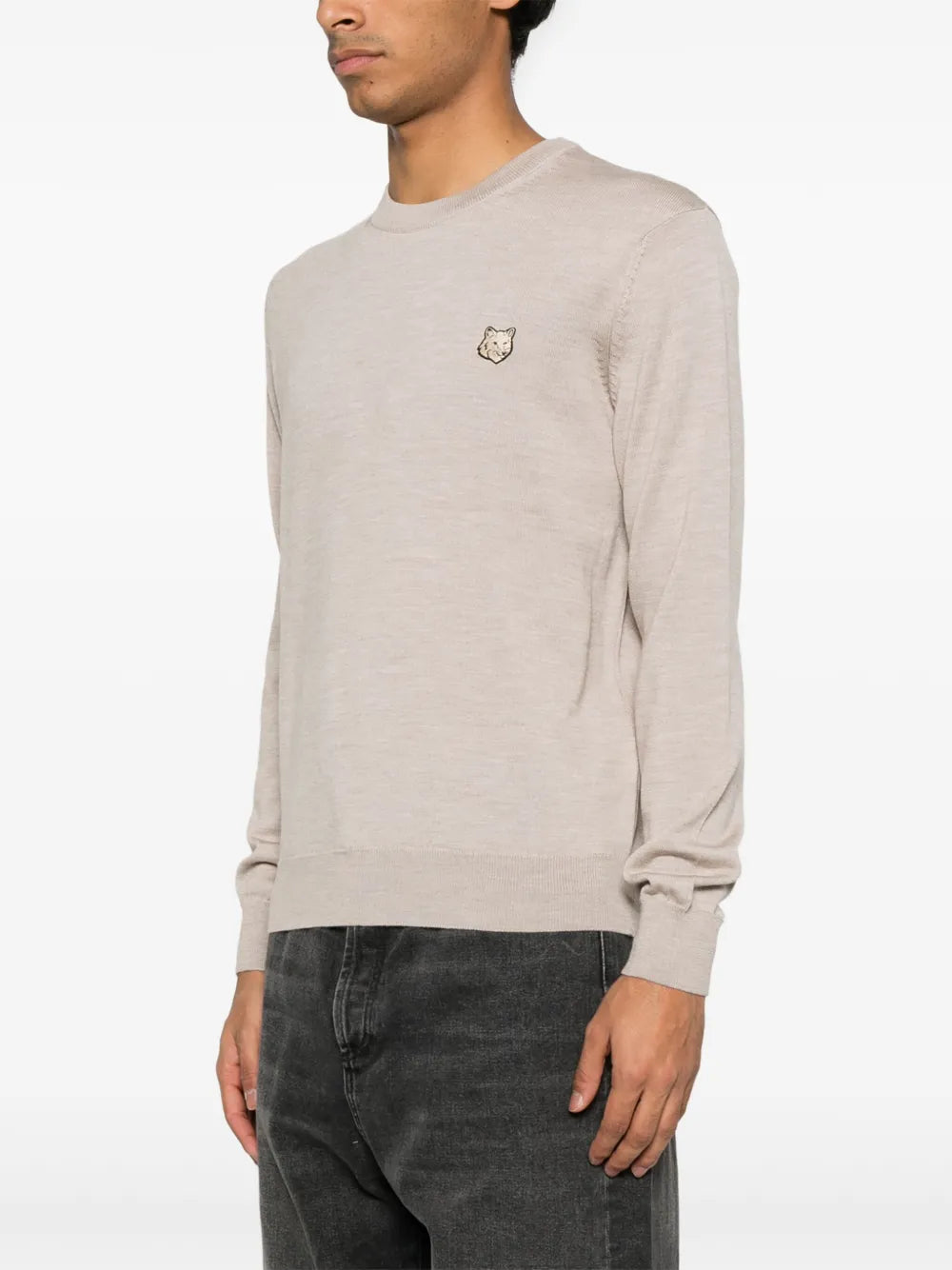 Pullover mit Bold Fox Head-Patch