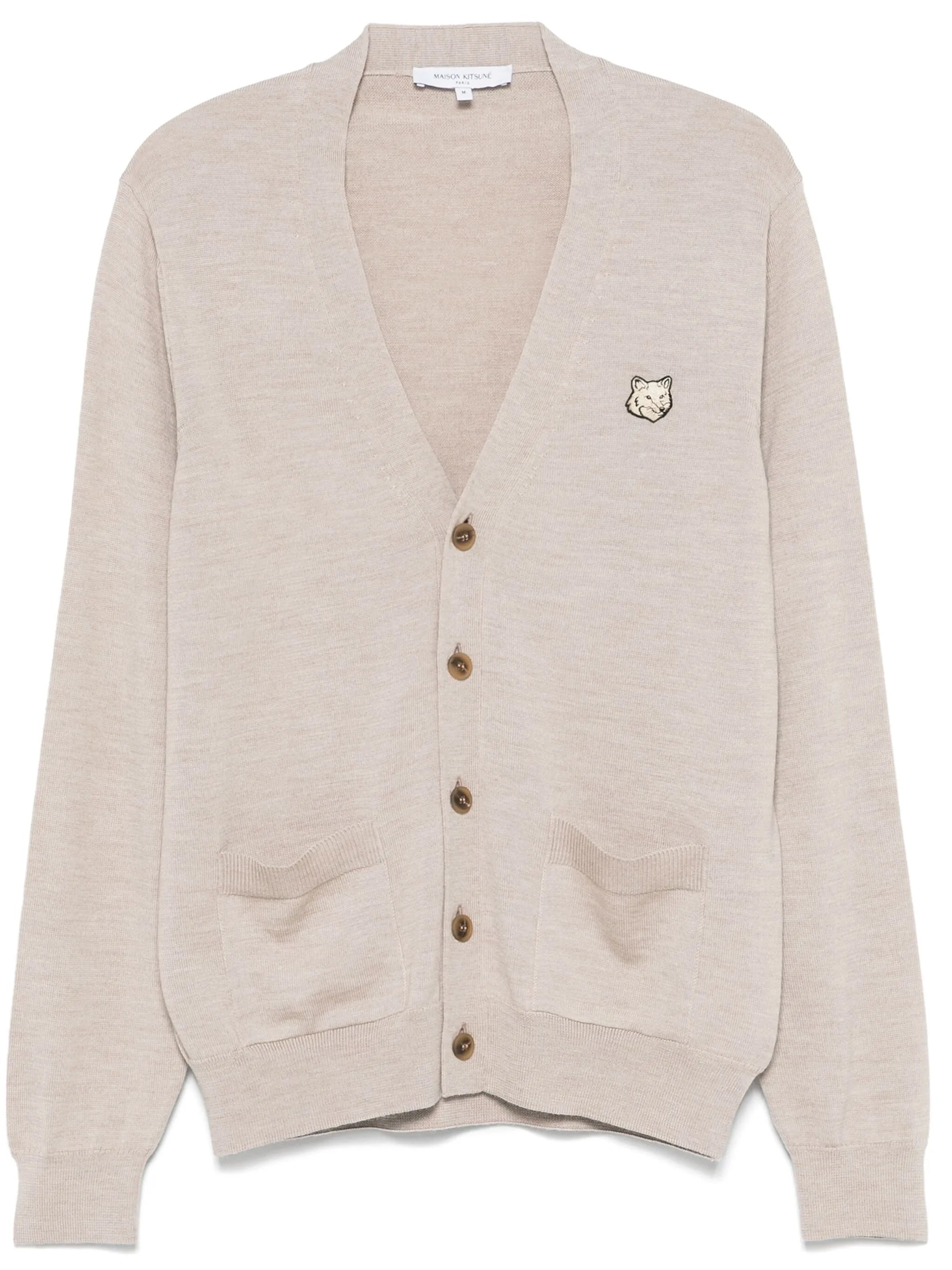 Bold Fox Head Patch Cardigan