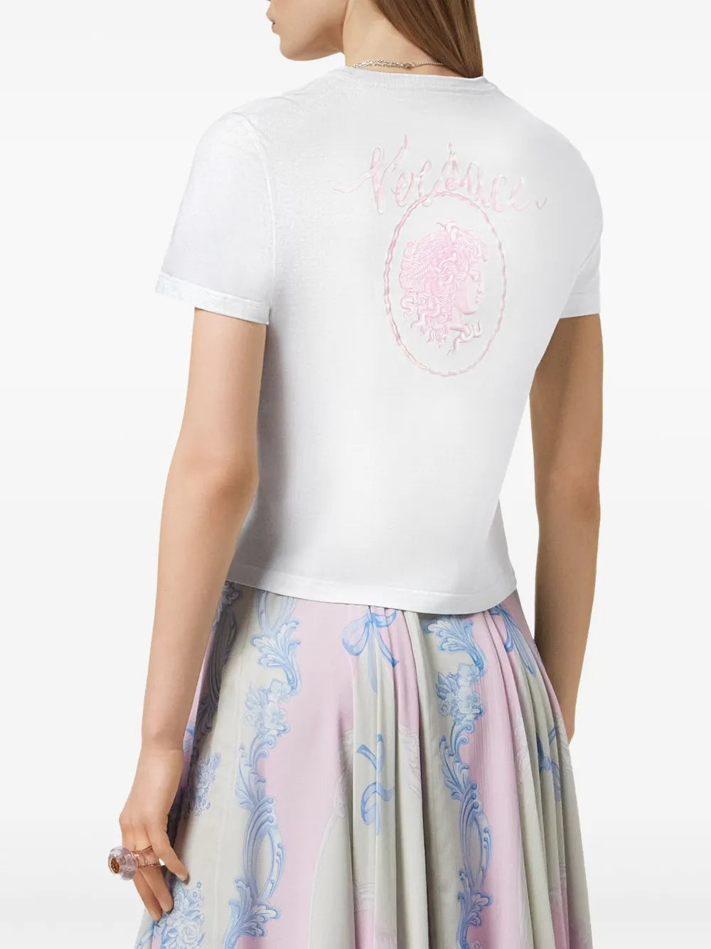 T-Shirt mit Cameo-Print