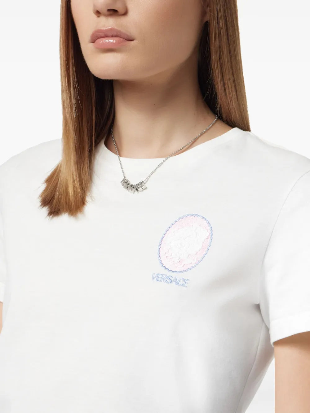 T-Shirt mit Cameo-Print