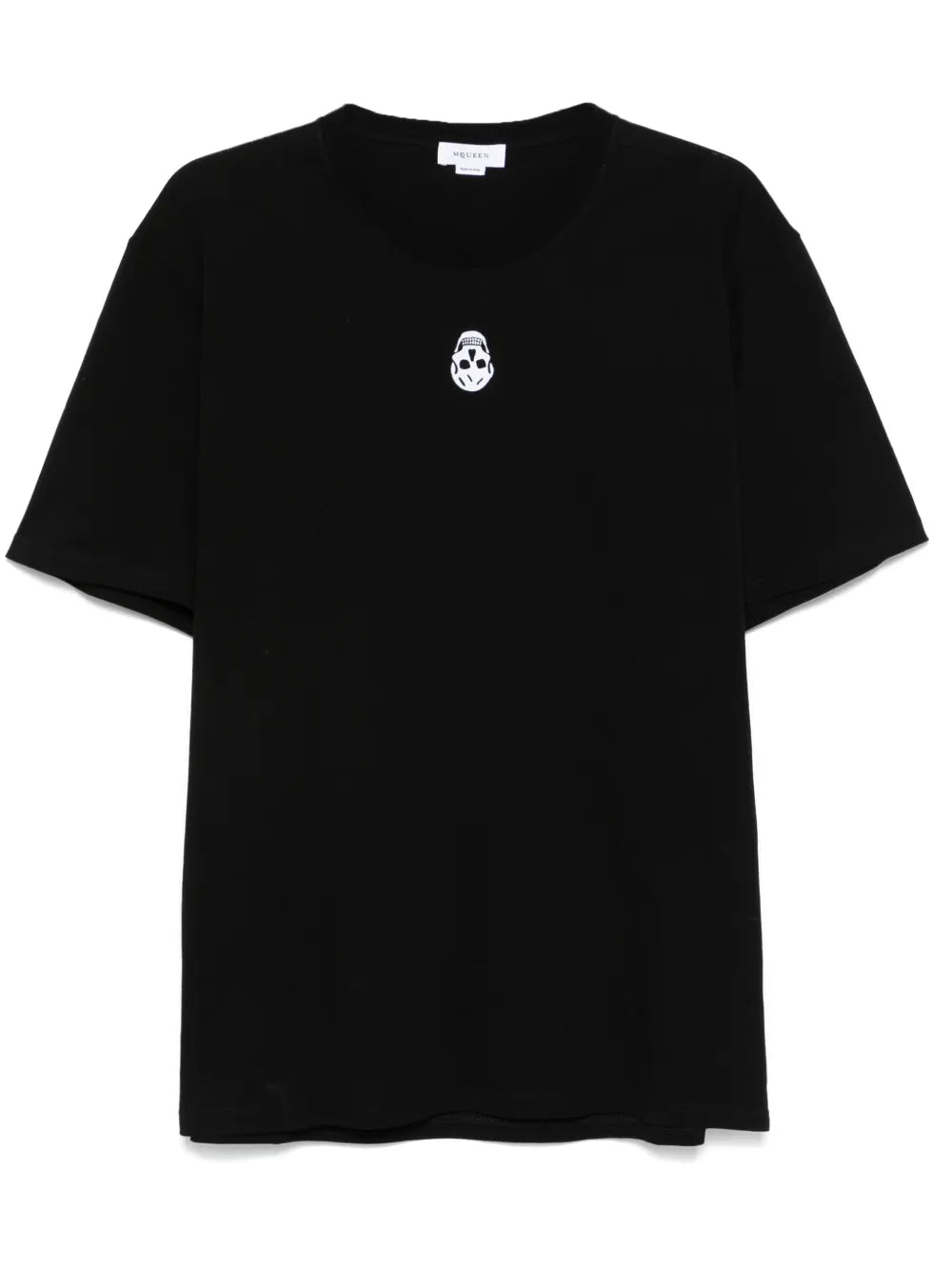 Beflocktes T-Shirt mit Totenkopf