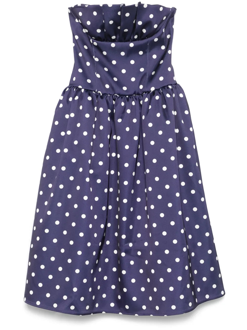 Midi dress with polka dots