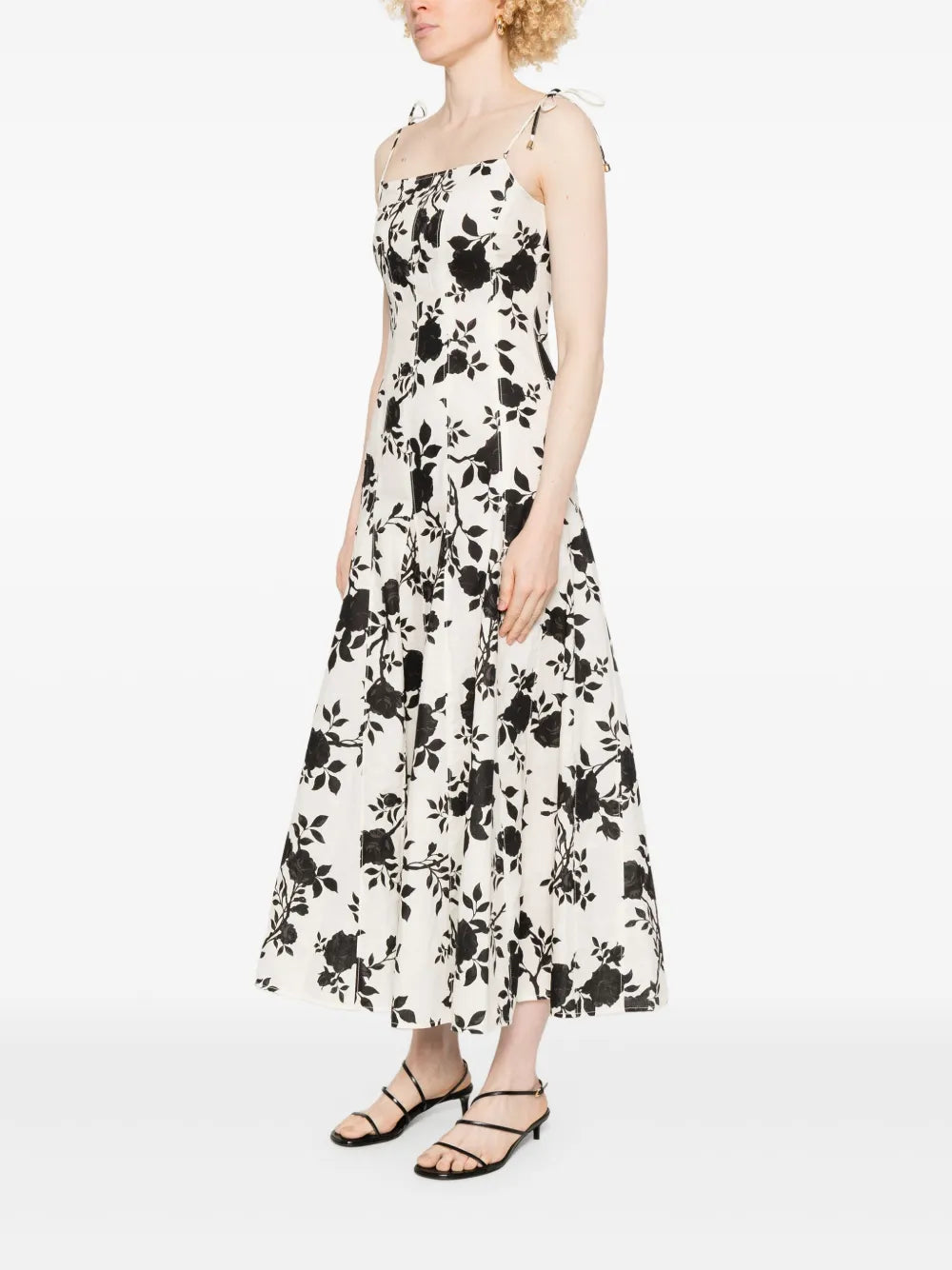Midikleid mit Blumen-Print