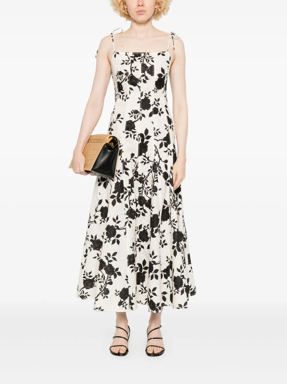 Midikleid mit Blumen-Print