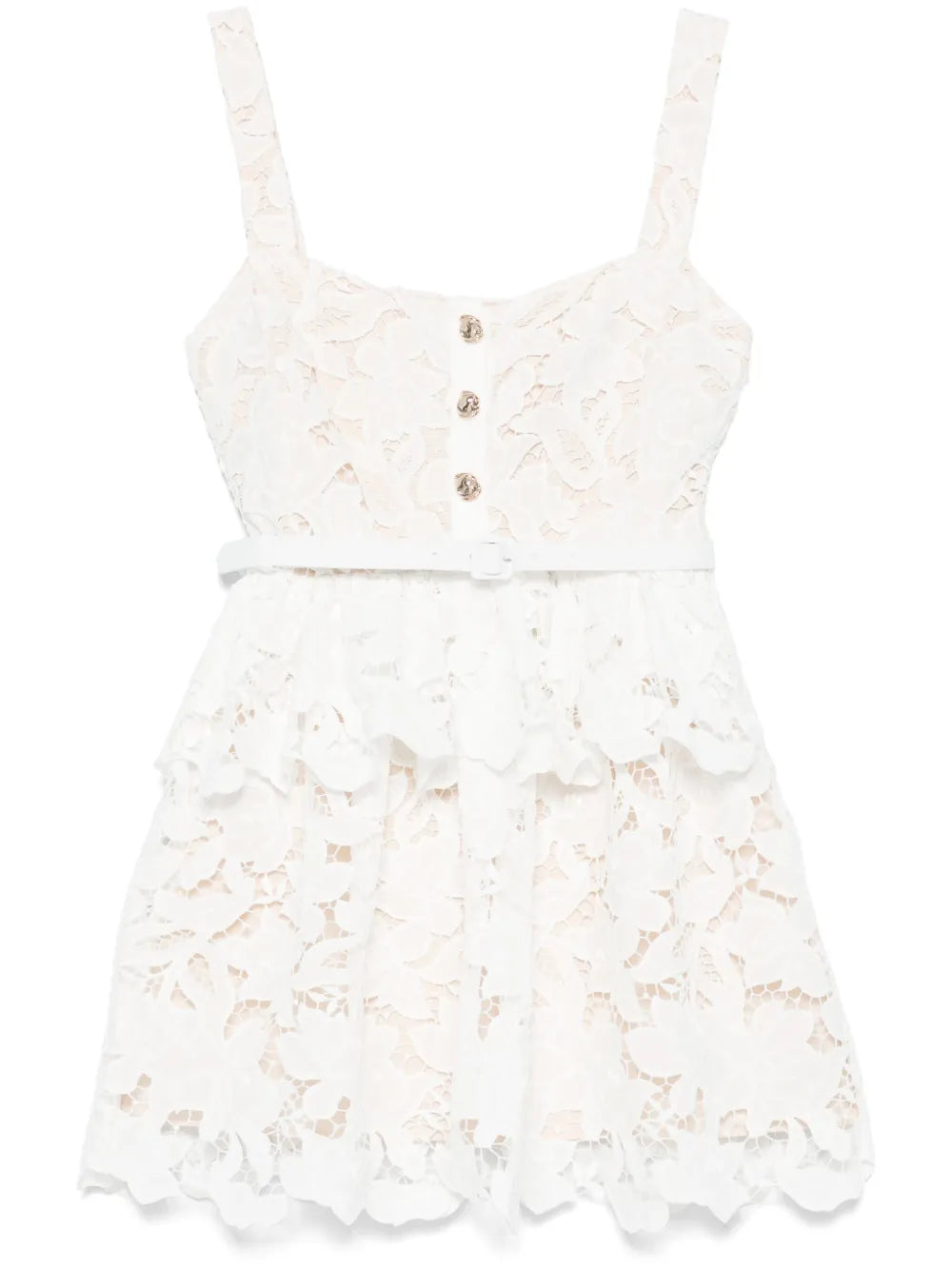 Tiered peak midi dress