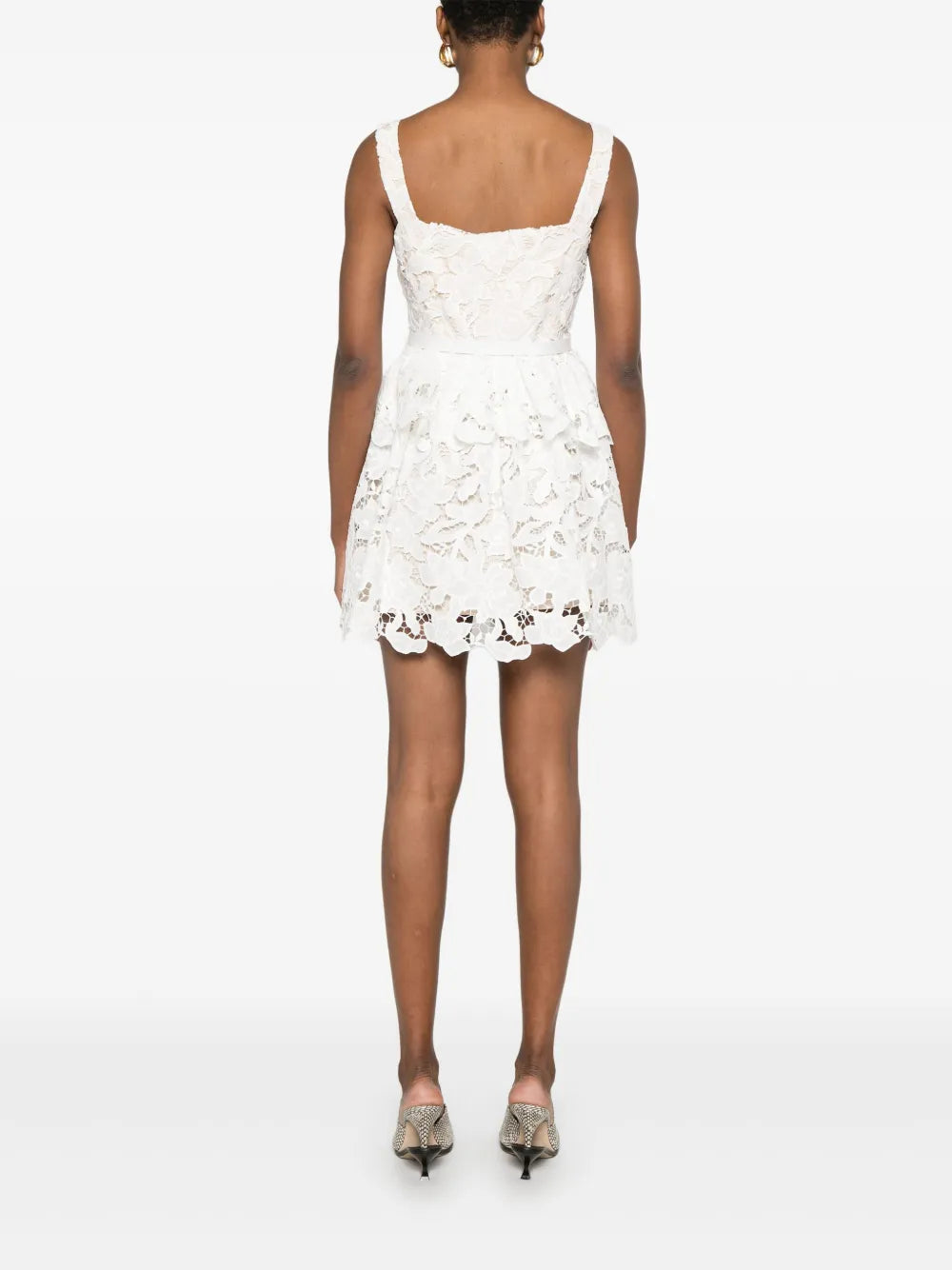 Tiered peak midi dress