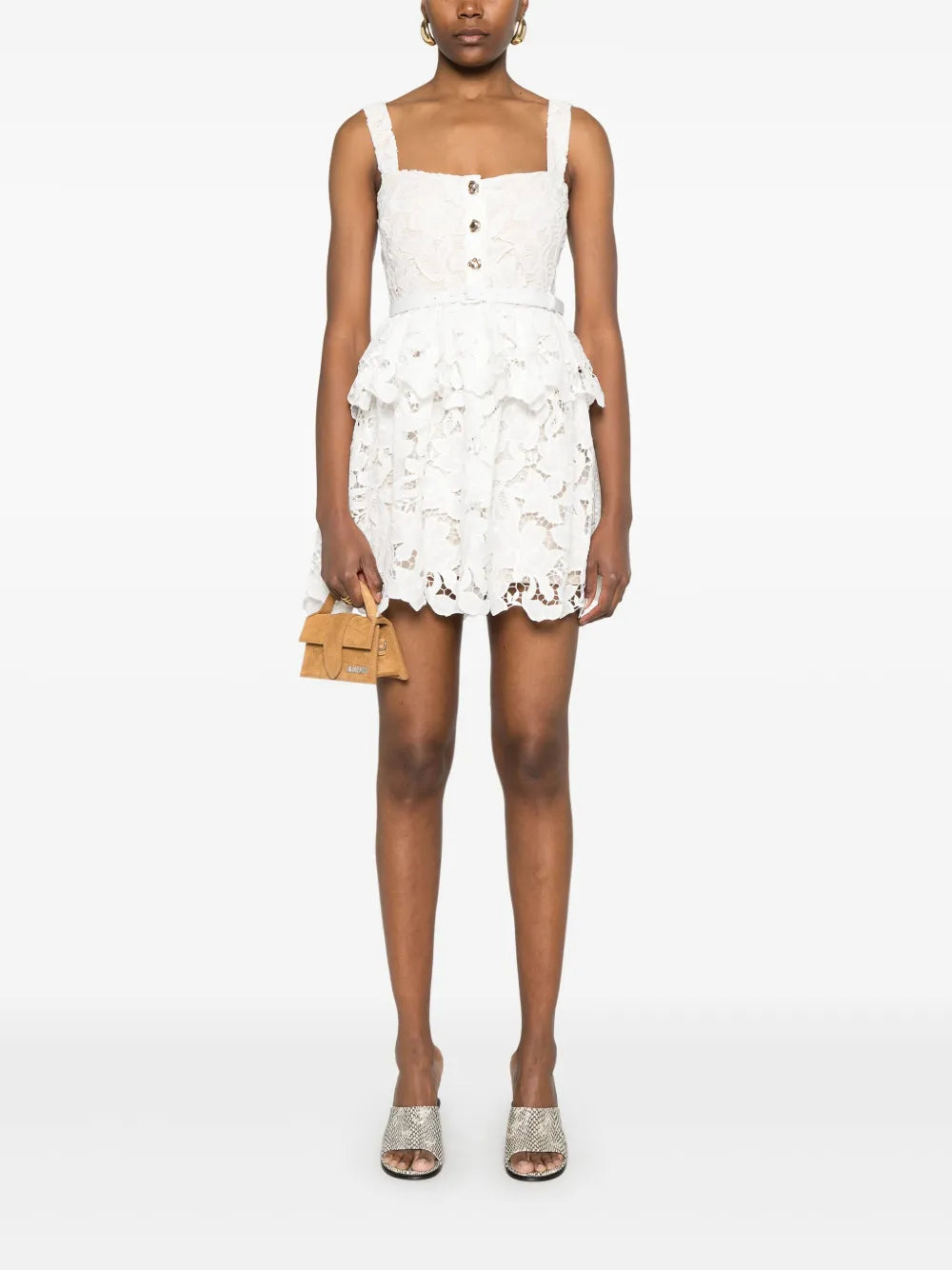 Tiered peak midi dress