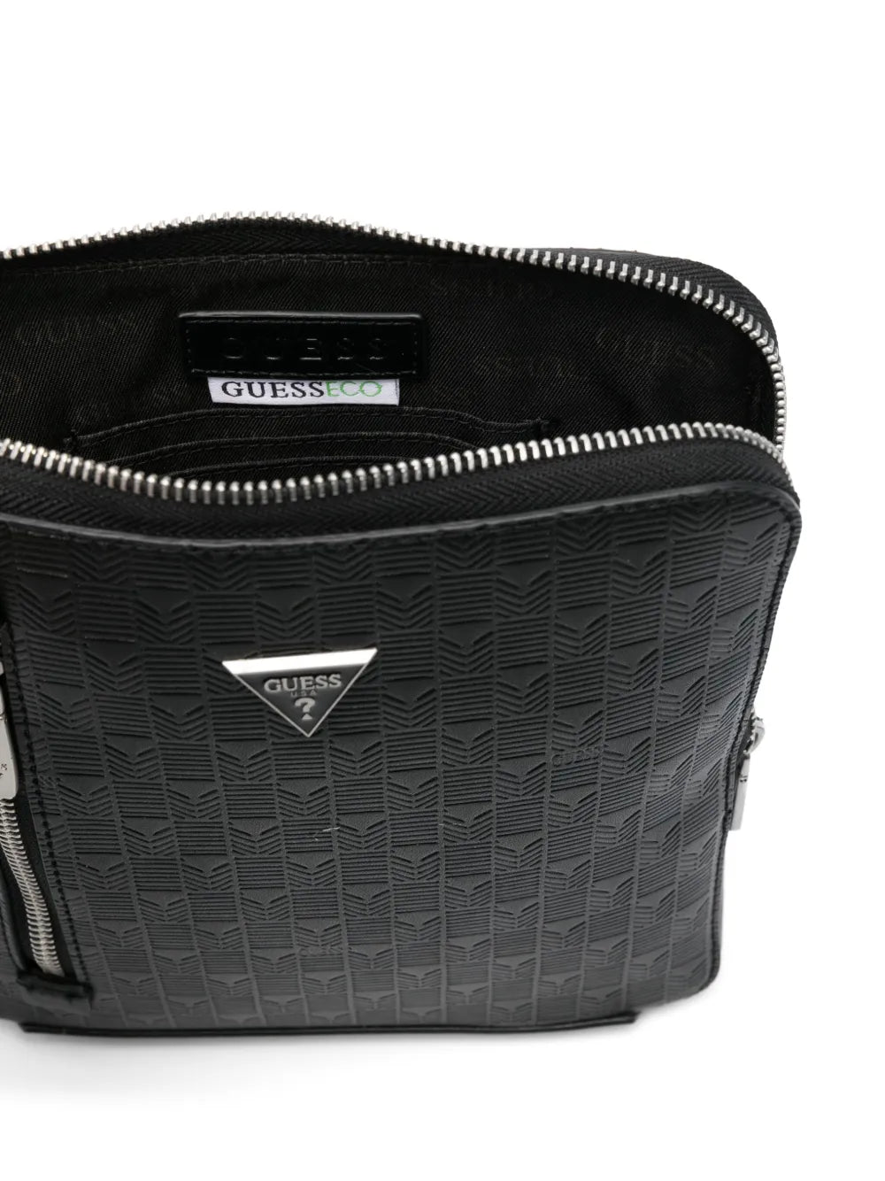Courier bag with logo embossing