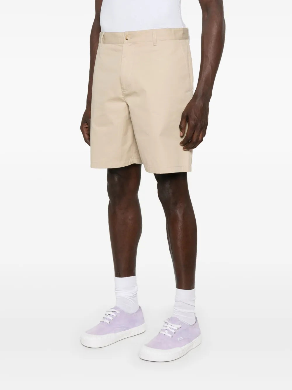 Logo-embroidered shorts