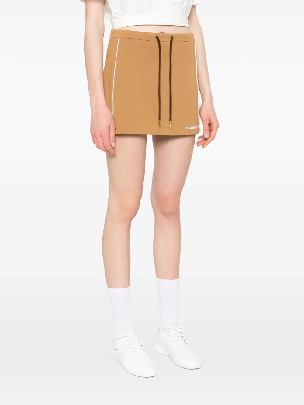 CHENILLE PANELLED TRACK SKIRT