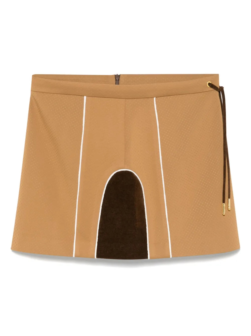 CHENILLE PANELLED TRACK SKIRT