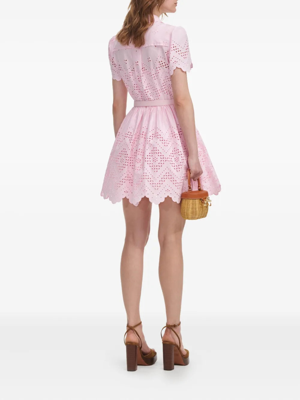 Minikleid mit Lochmuster