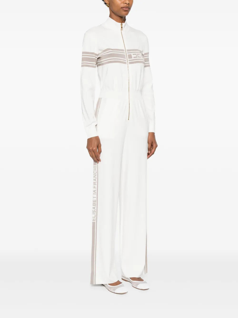 Jumpsuit mit Kontraststreifen