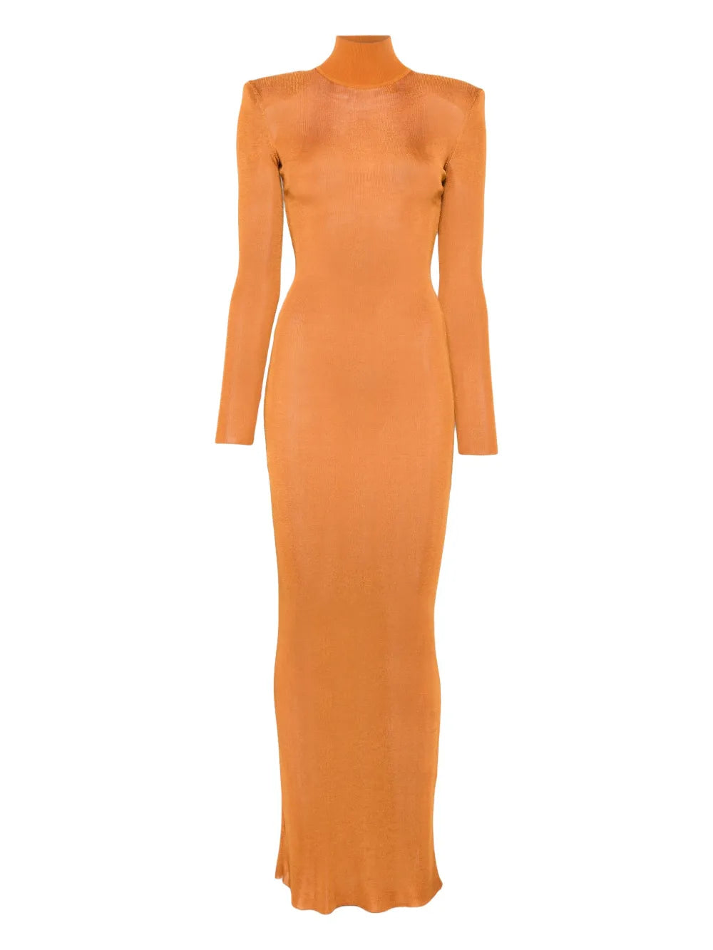 Langärmeliges Kleid mit Stehkragen