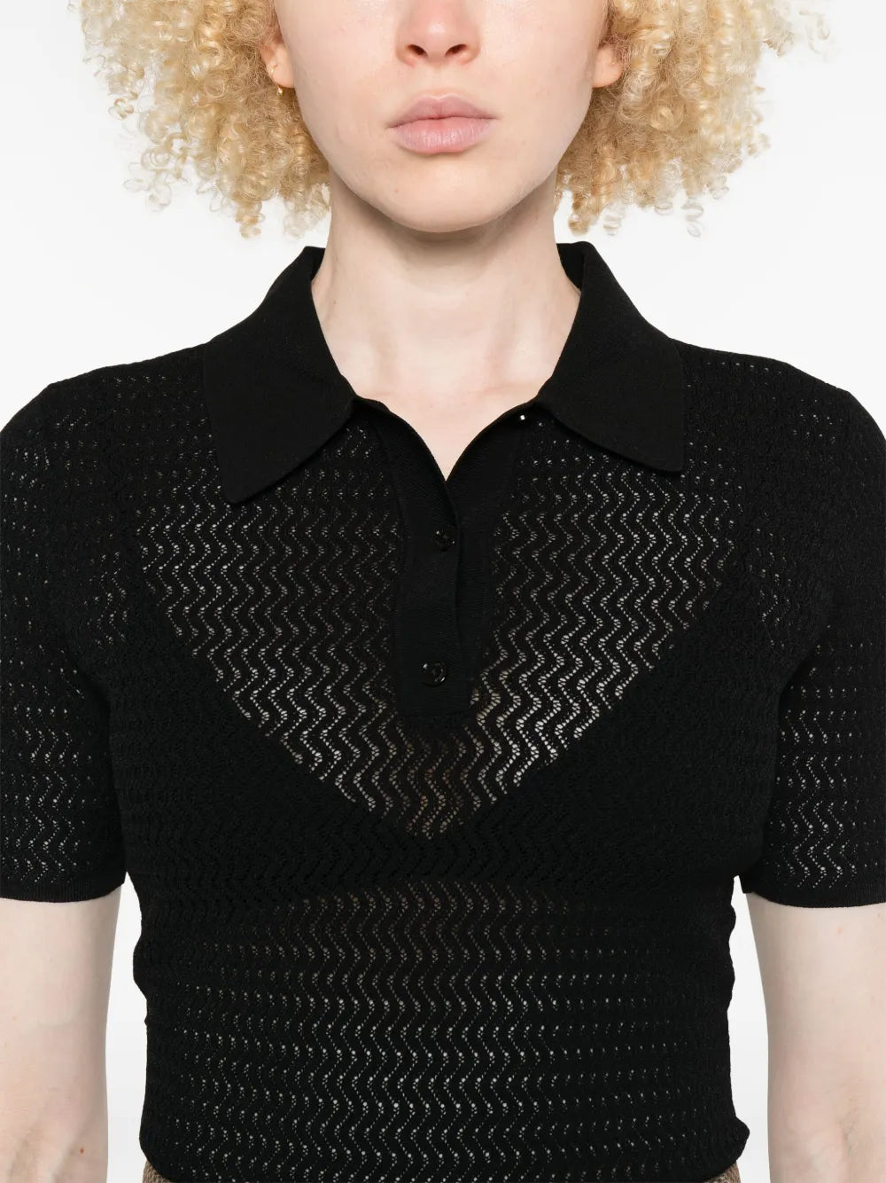 Perforiertes Poloshirt